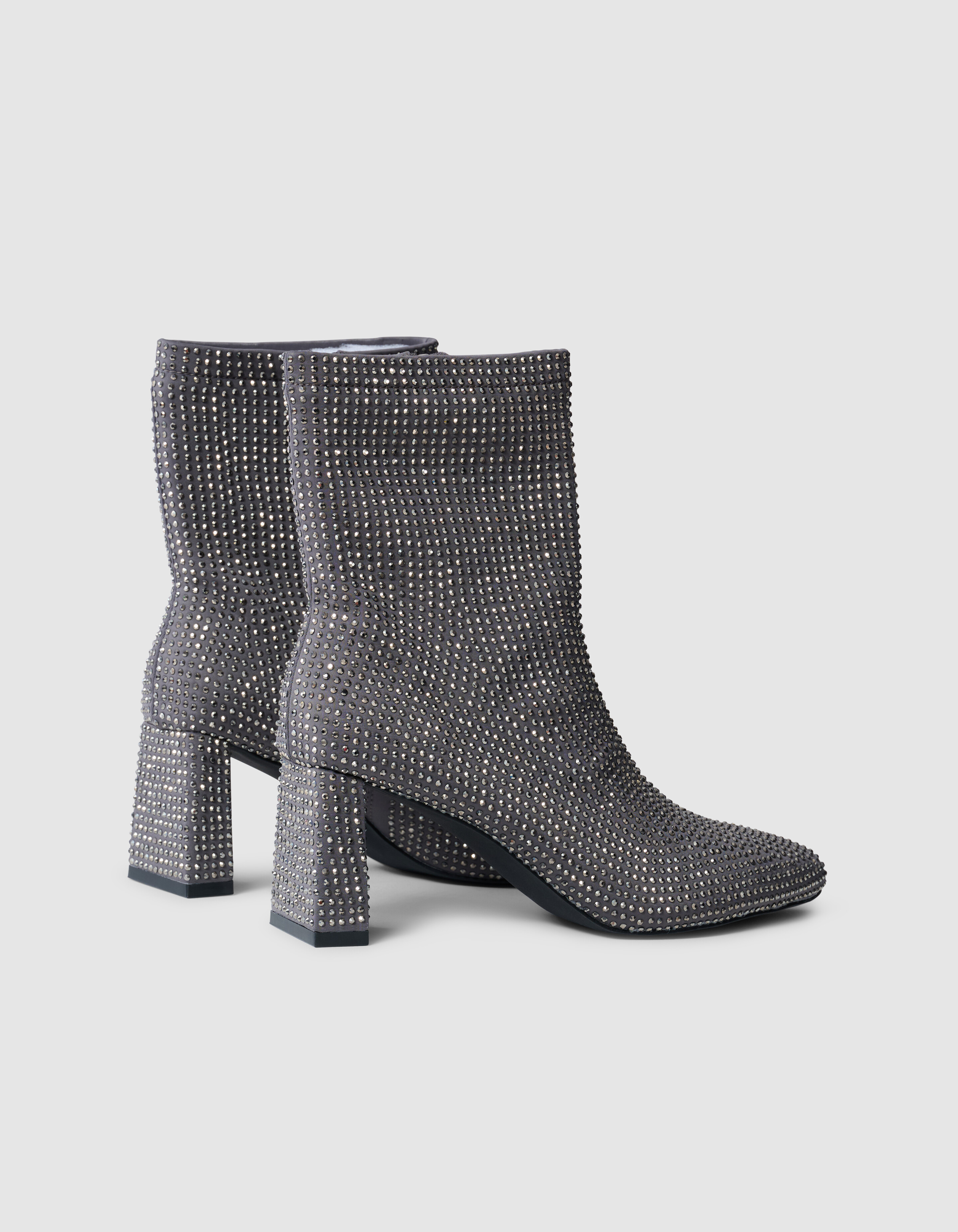 Strass Laarzen Grijs SHOEBY SHOES