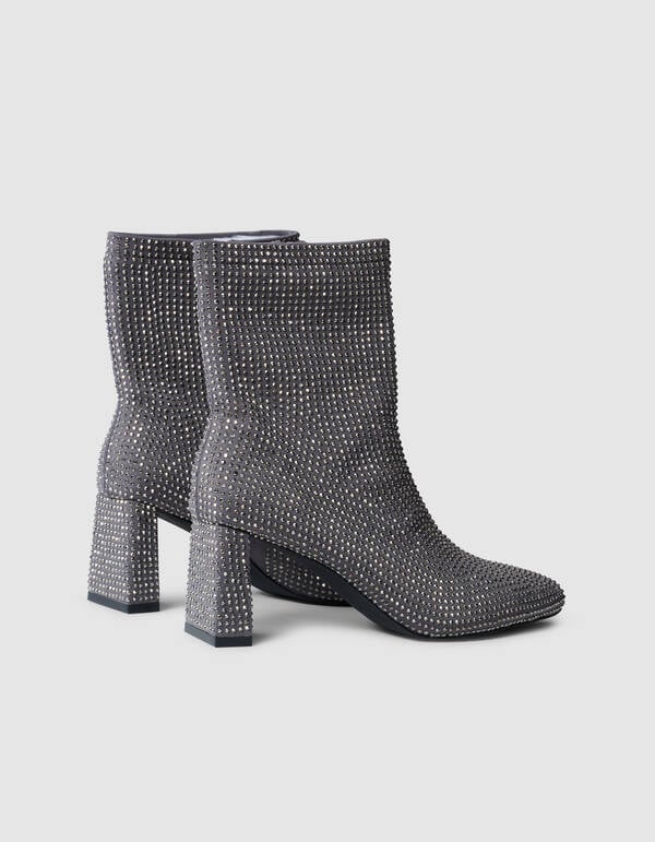 Strass Laarzen Grijs SHOEBY SHOES