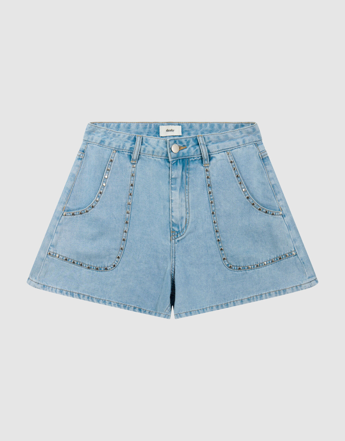 Denim Studs Short Bleached SHOEBY WOMEN