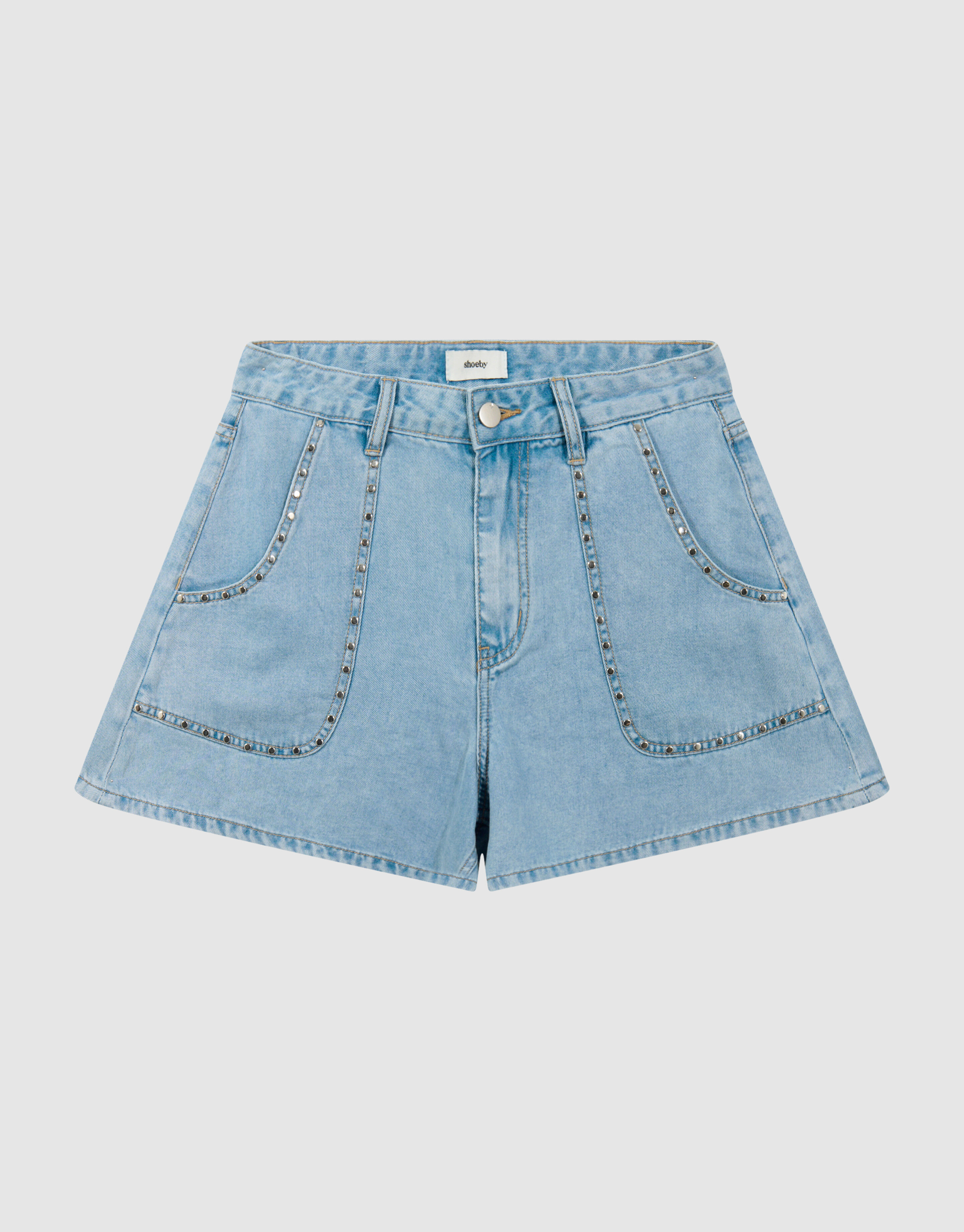 Denim Studs Short Bleached SHOEBY WOMEN