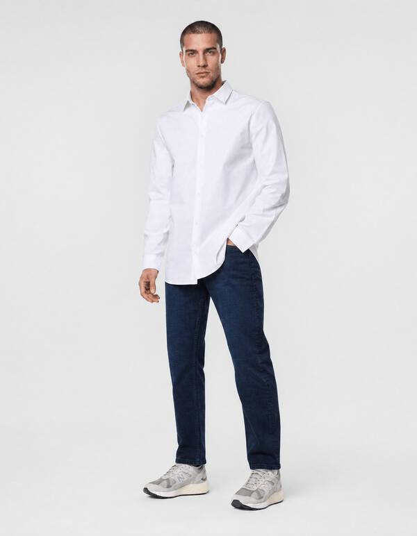 Basis Overhemd Wit SHOEBY MEN
