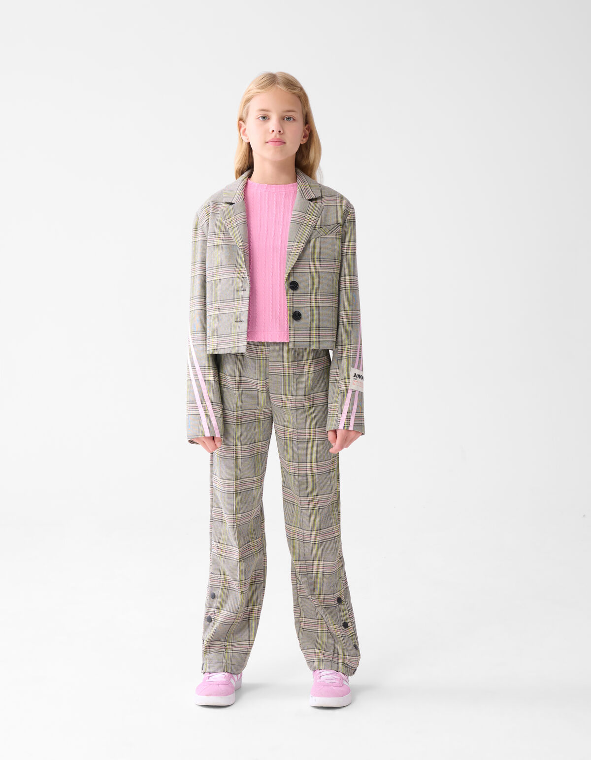Sporty Ruiten Blazer Gebroken Wit SHOEBY GIRLS