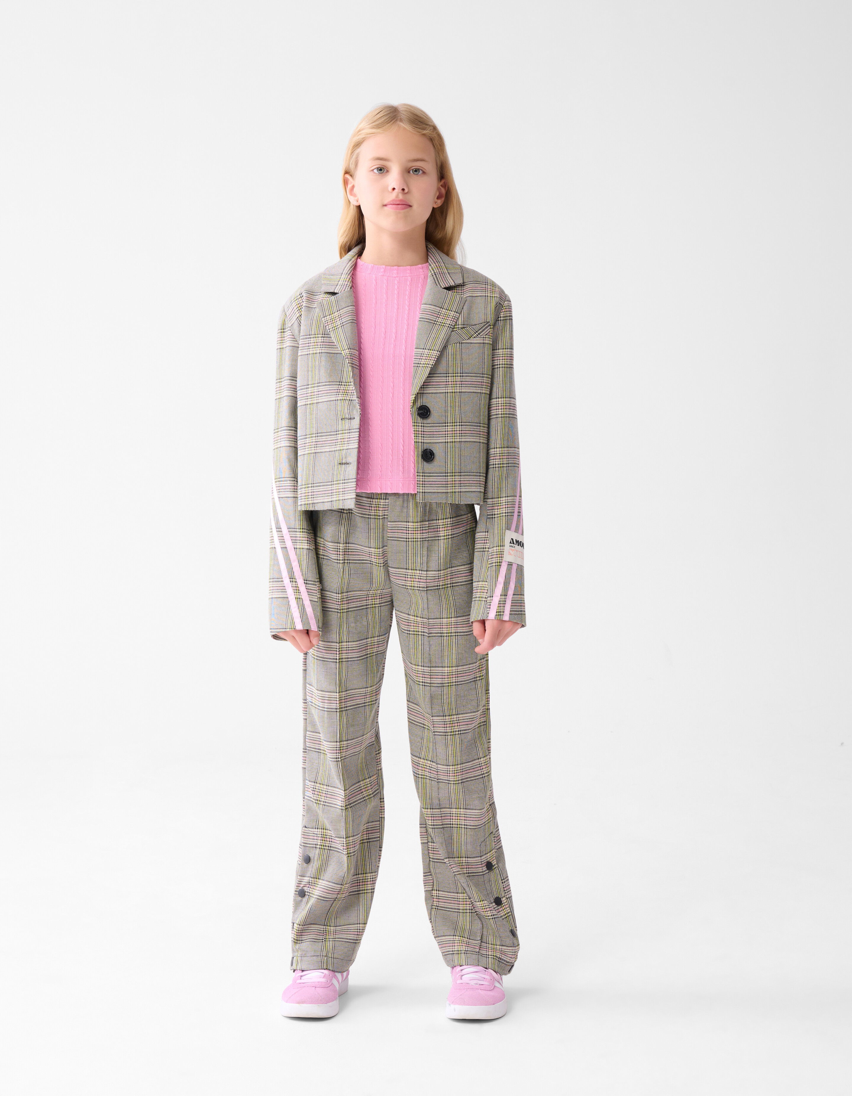 Sporty Ruiten Blazer Gebroken Wit SHOEBY GIRLS