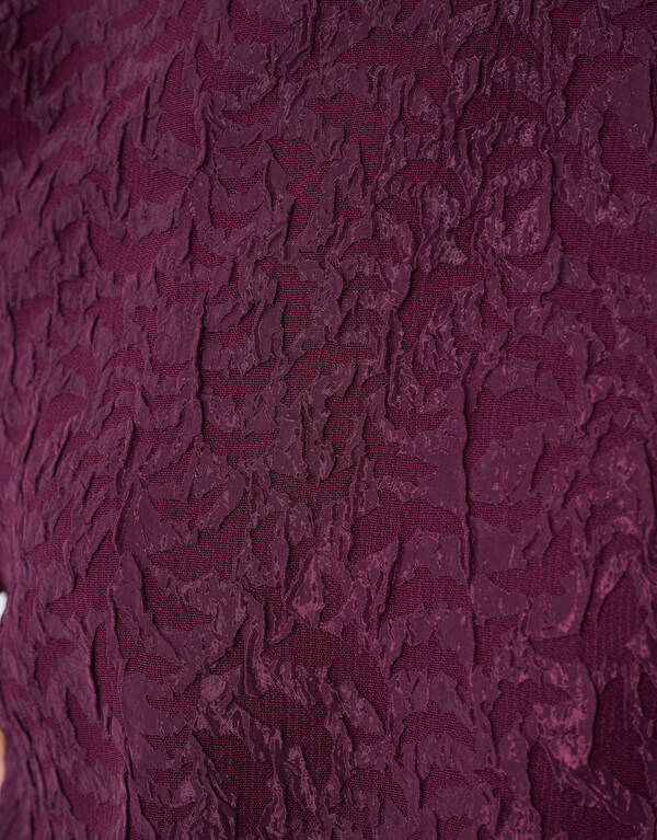 Jacquard Structuur Top Donkerrood SHOEBY WOMEN