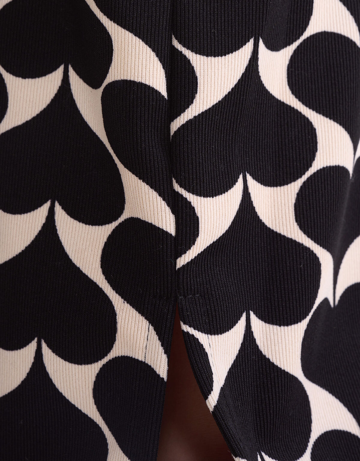 Printed Heart Split Flair Broek Zwart SHOEBY GIRLS