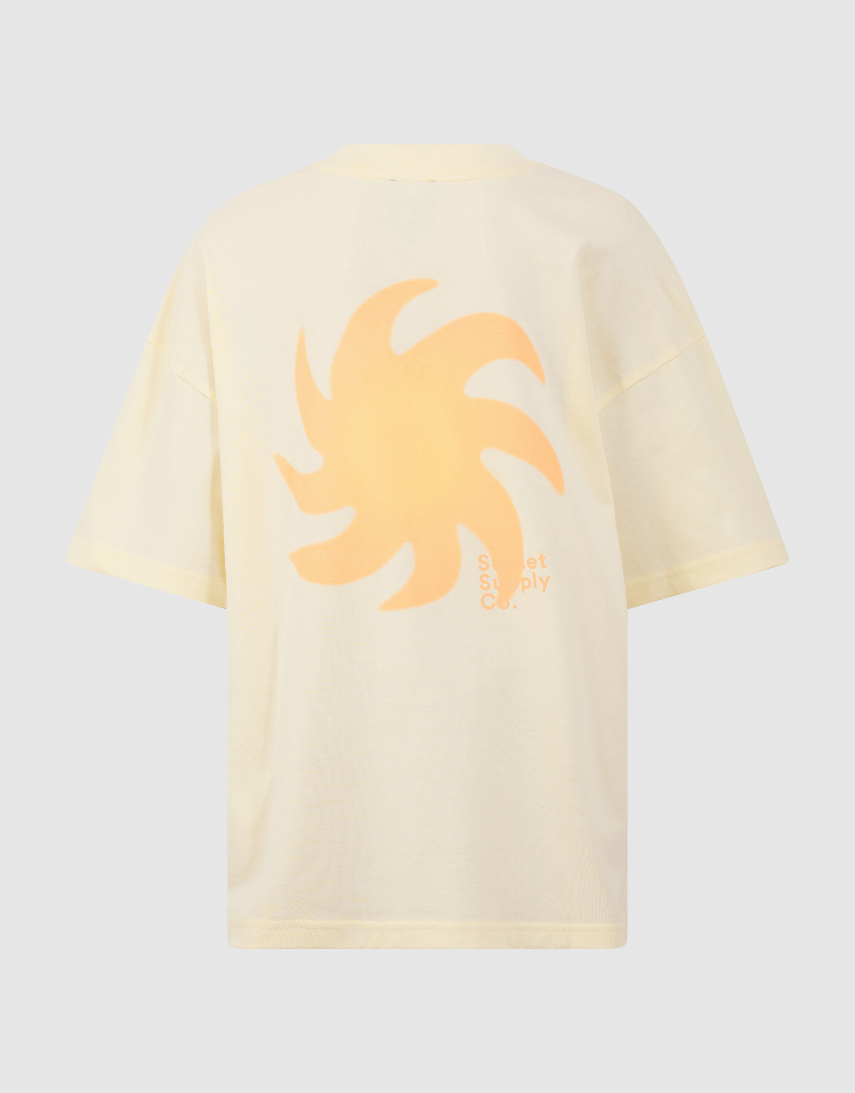 Sunset Artwork T-shirt Lichtgeel SHOEBY BOYS