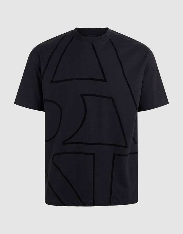 Flock Line Artwork T-shirt Zwart SHOEBY MEN