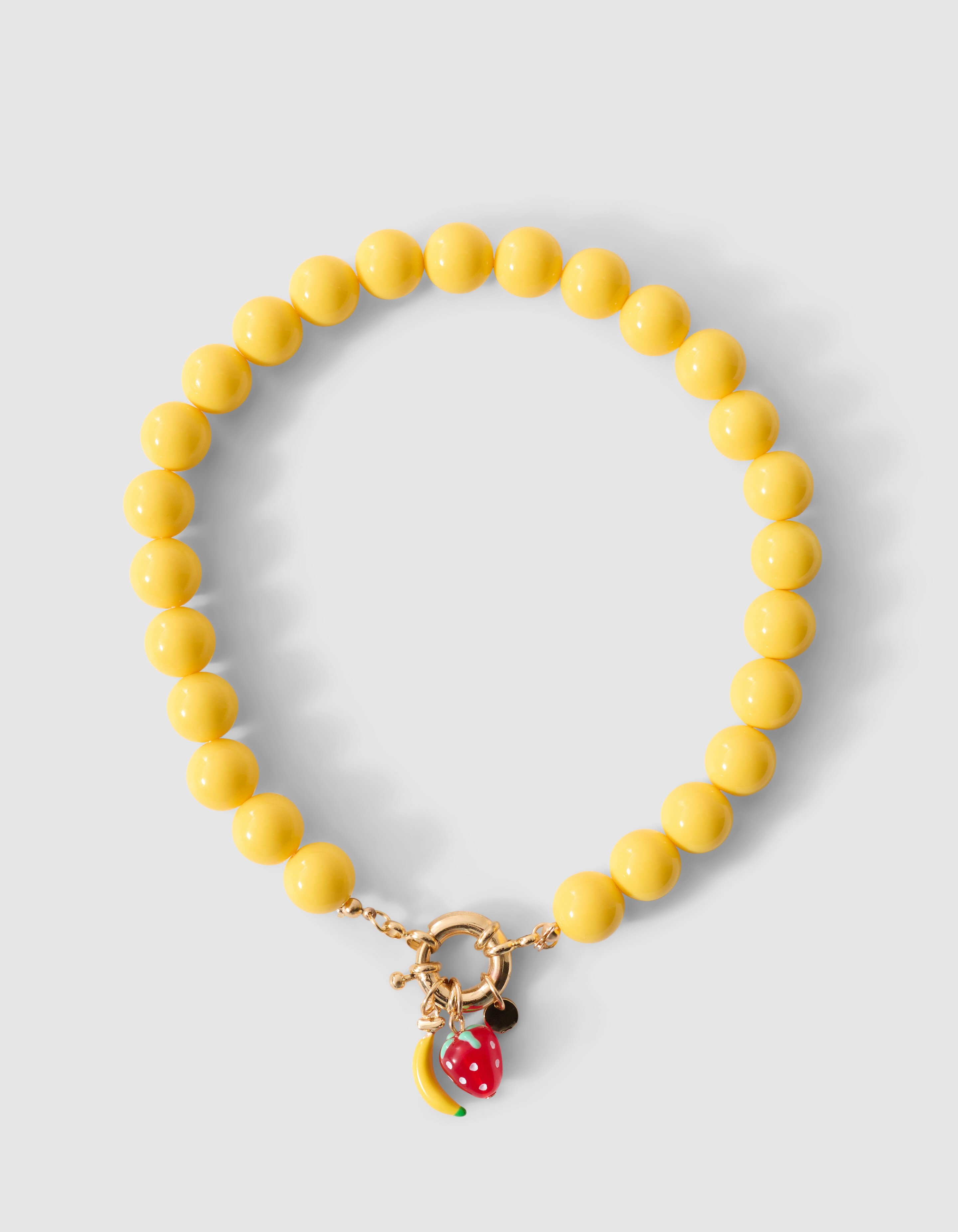 Statement Fruity Ketting Geel SHOEBY ACCESSOIRES