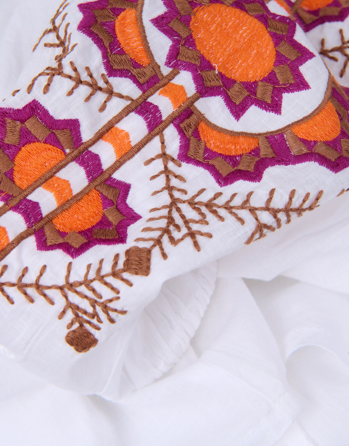 Coco Sleeve Blouse Wit/Paars SHOEBY WOMEN