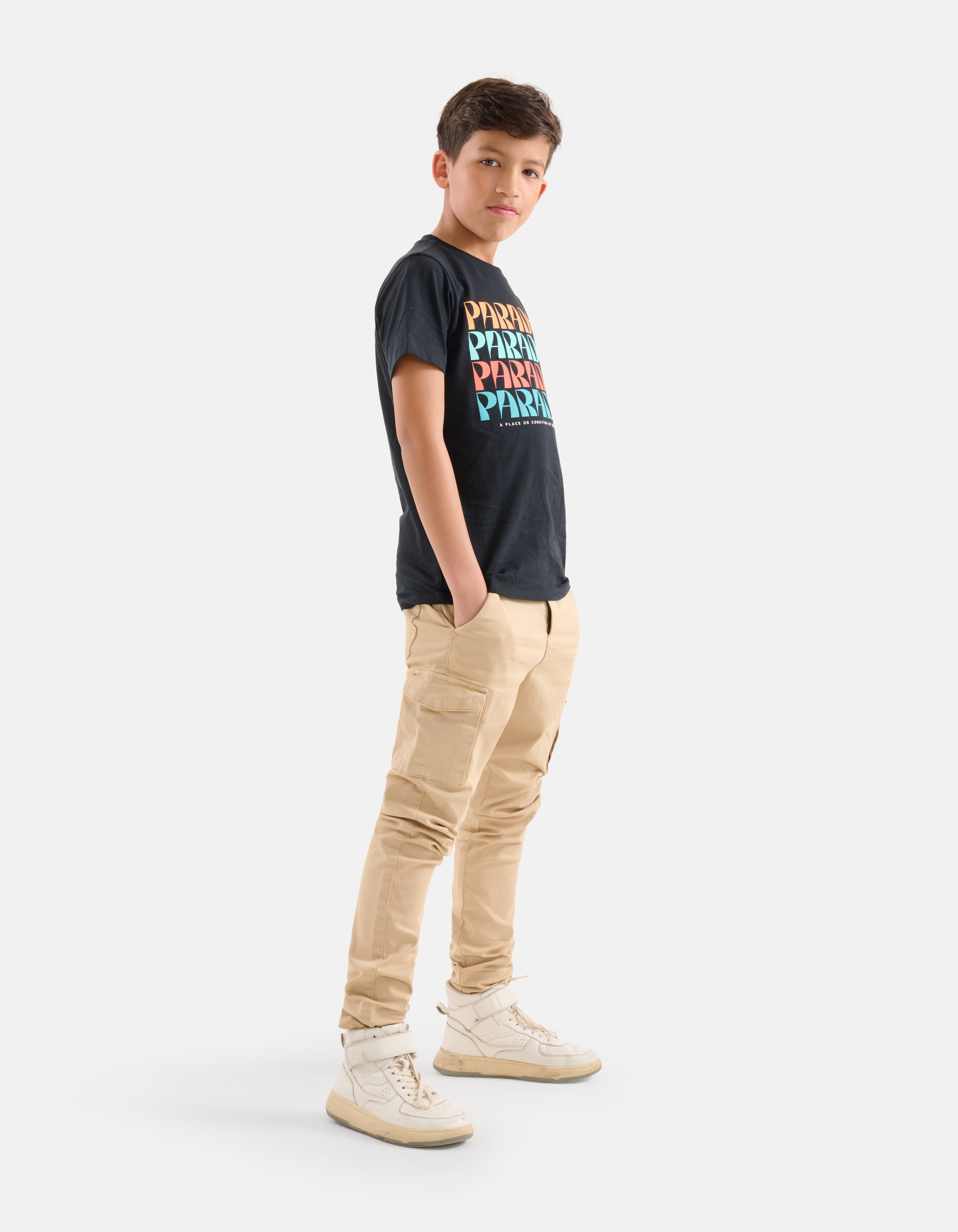 Print T-shirt Zwart SHOEBY BOYS