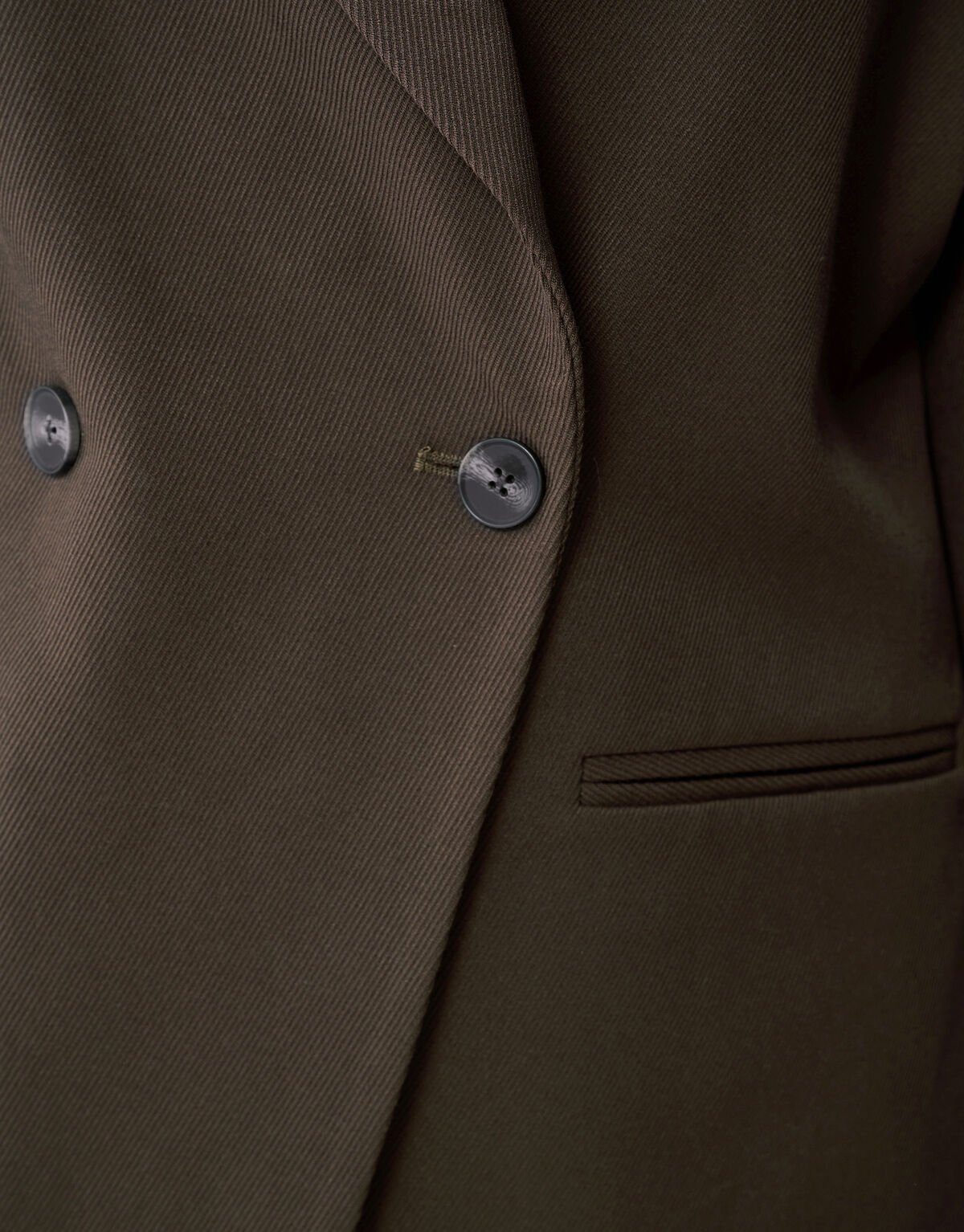 Getaillerde Blazer Donkerbruin By Monica SHOEBY WOMEN