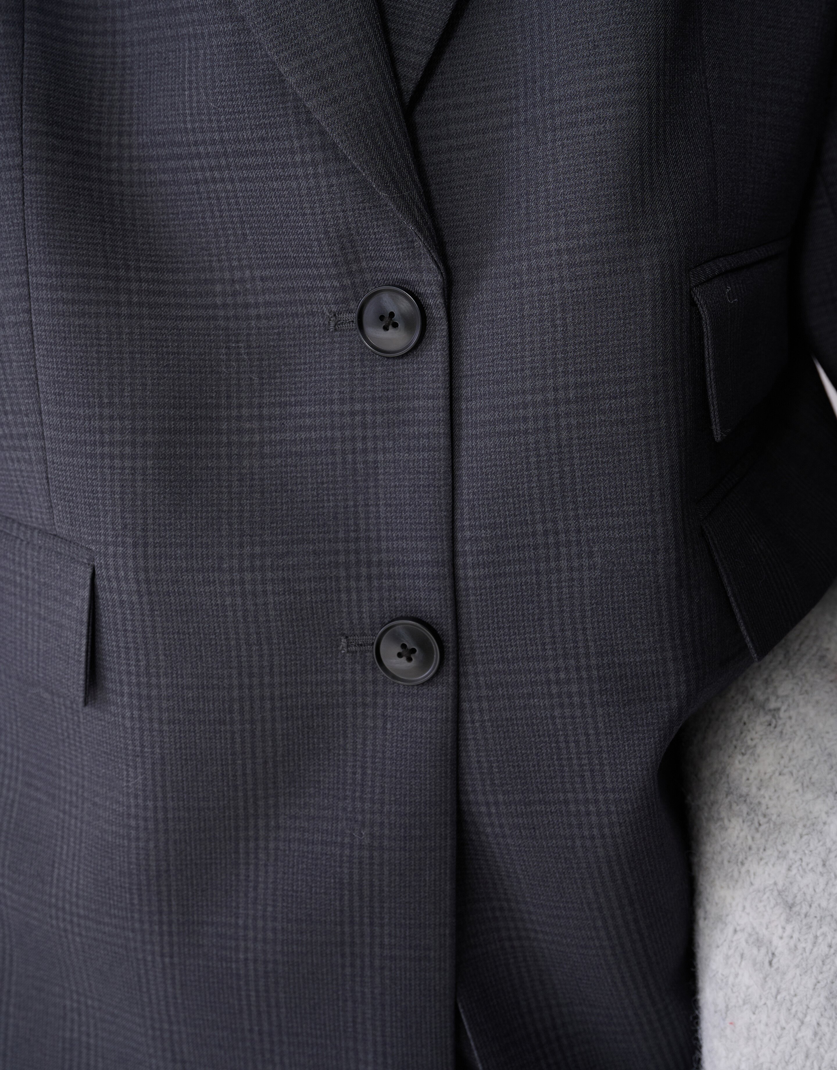 Oversized Ruiten Blazer Donkergrijs SHOEBY WOMEN