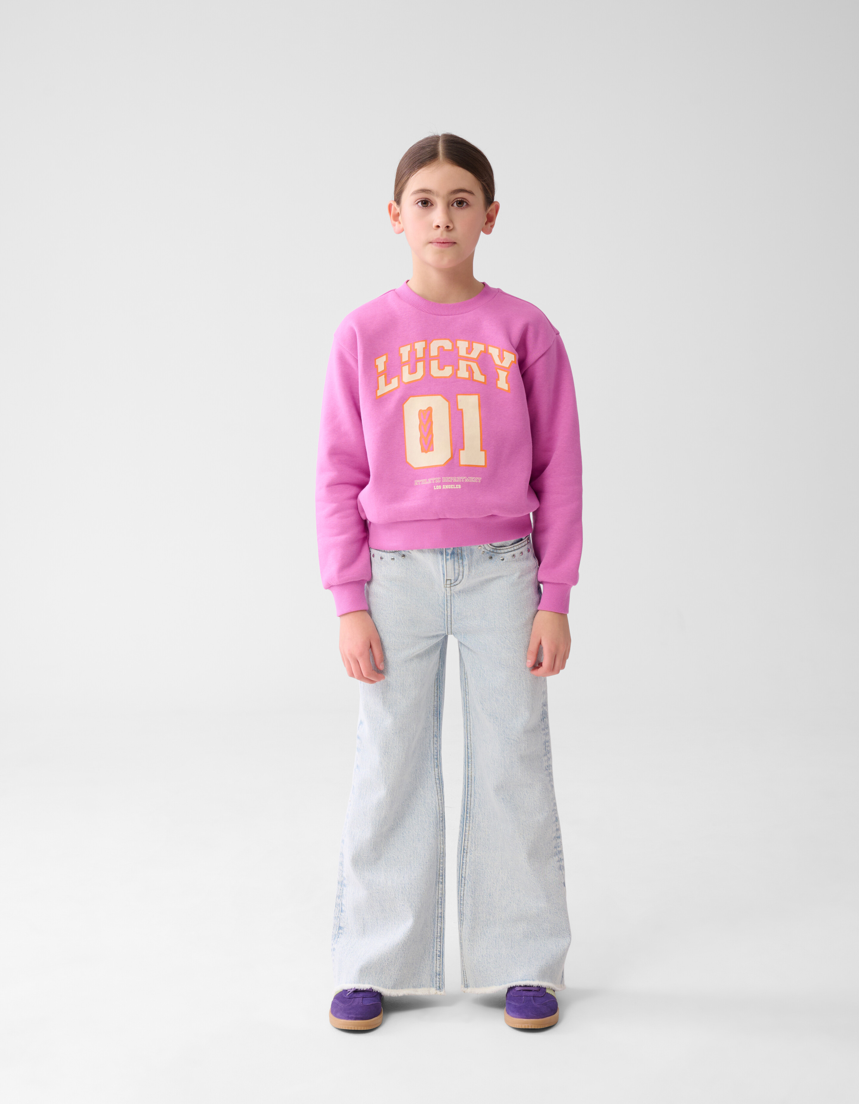 Varsity Sweater Roze SHOEBY GIRLS