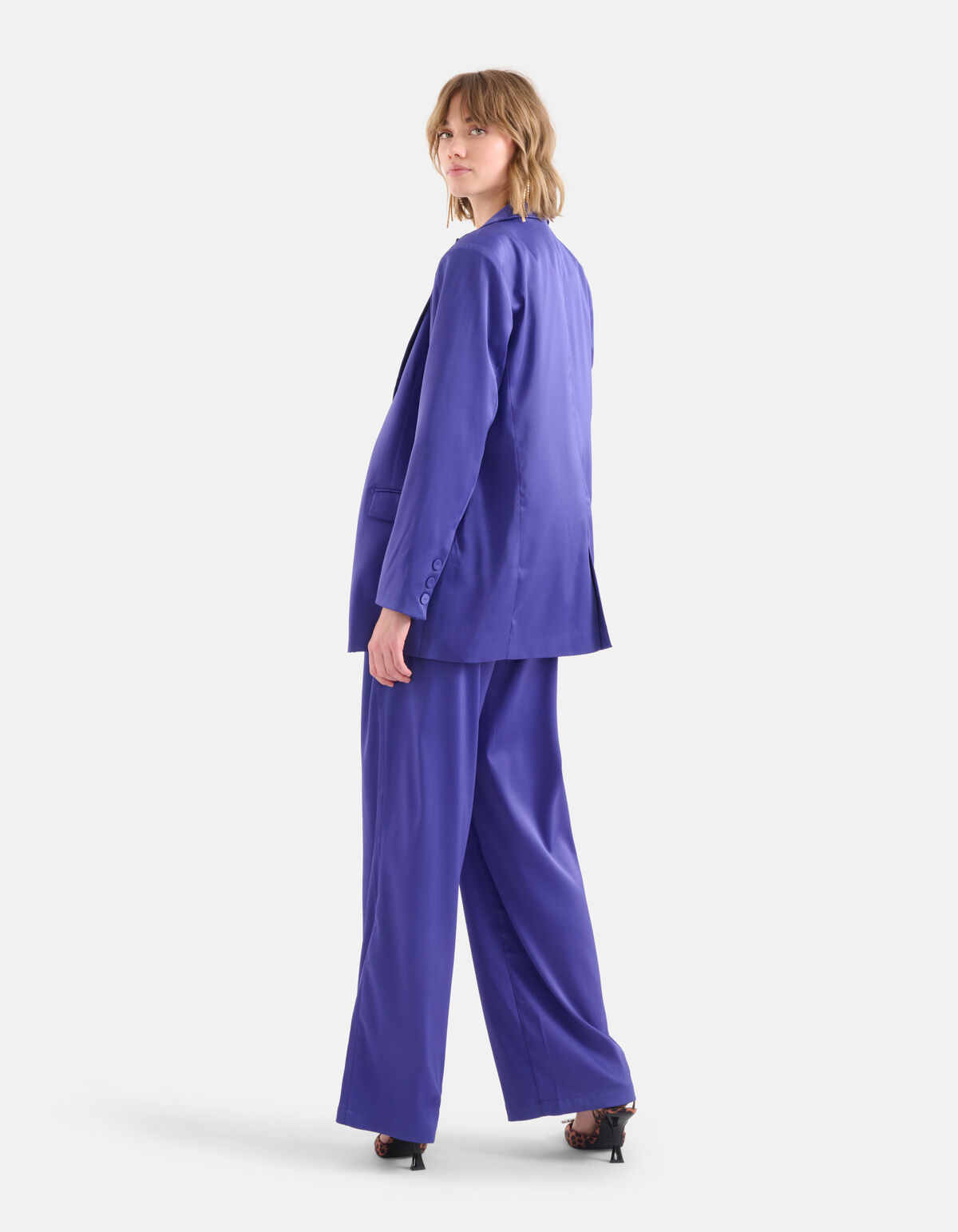 Satijnen Broek Paars SHOEBY WOMEN