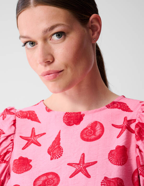 Puff Schelpen Top Roze SHOEBY WOMEN