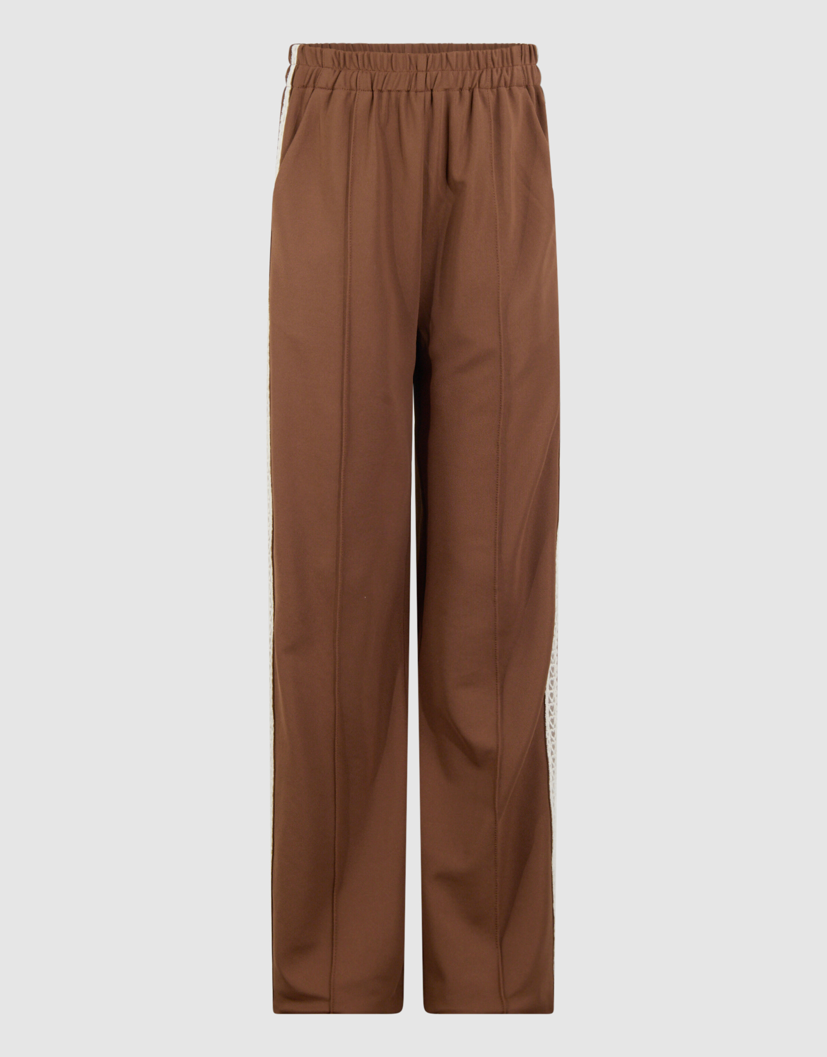 Sporty Wide Leg Fit Broek Bruin SHOEBY GIRLS