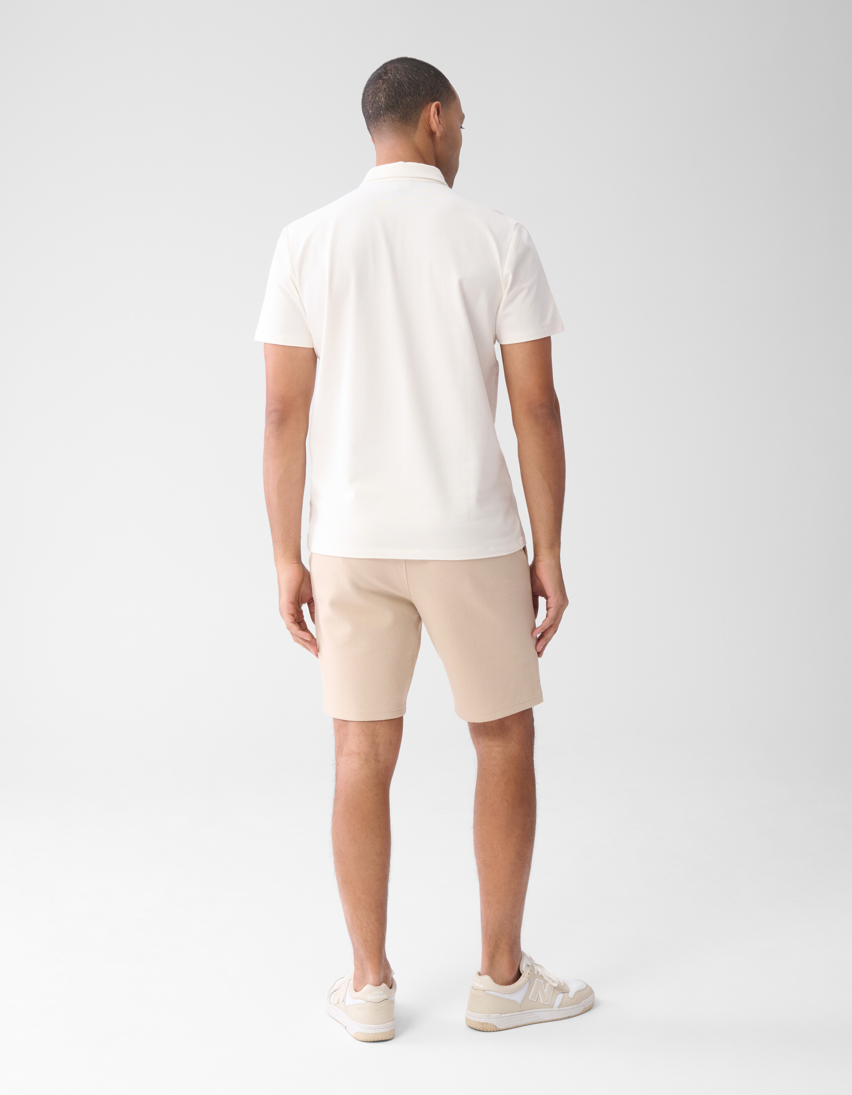 Jersey Polo Gebroken Wit SHOEBY MEN