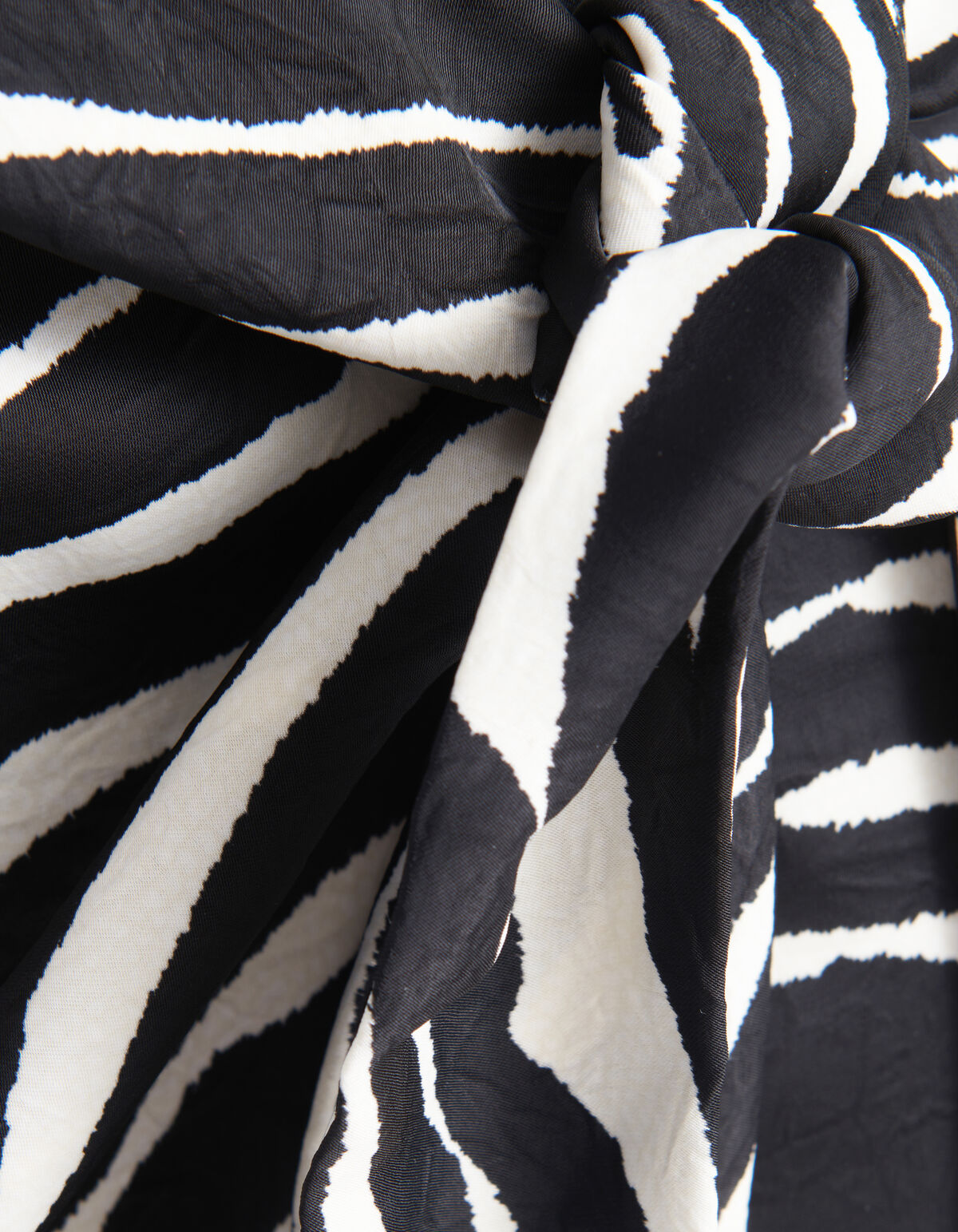 Zebra Print Jurk Zwart/Wit SHOEBY WOMEN