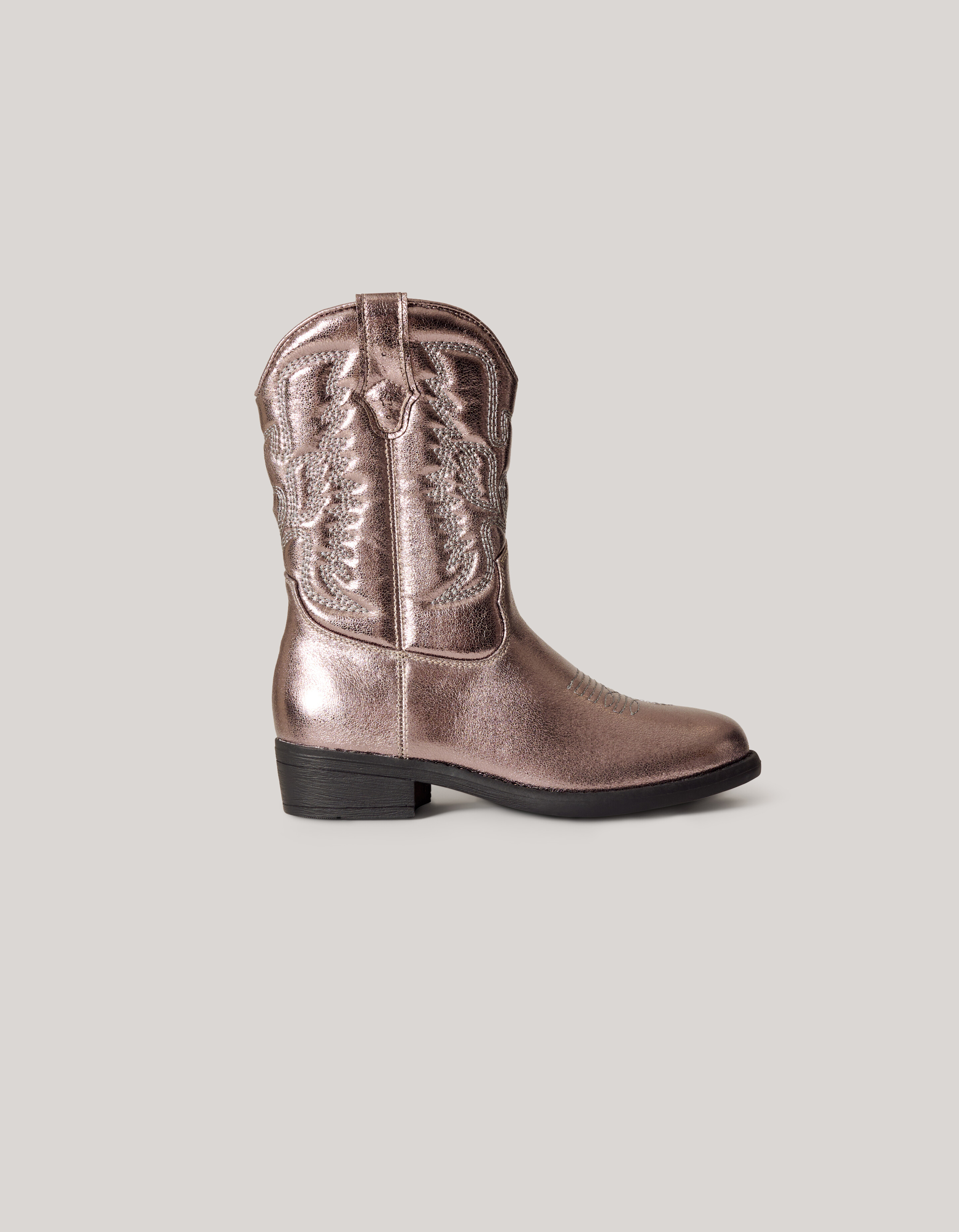 Metallic Cowboylaarzen Goud SCHOENEN SHOEBY