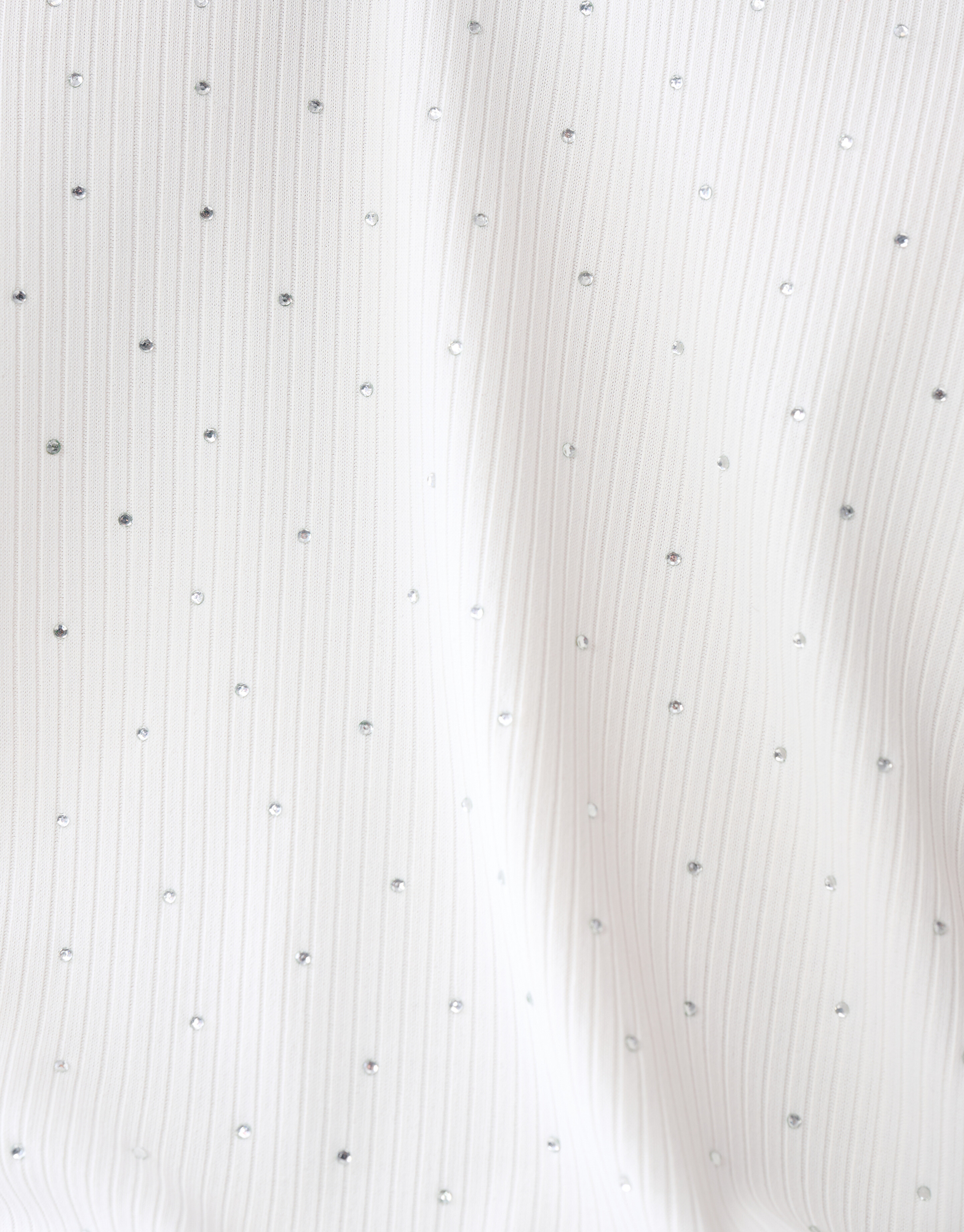 Strass Ruffle Top Gebroken Wit SHOEBY WOMEN