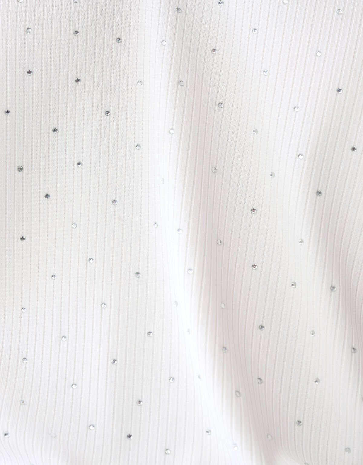 Strass Ruffle Top Gebroken Wit SHOEBY WOMEN
