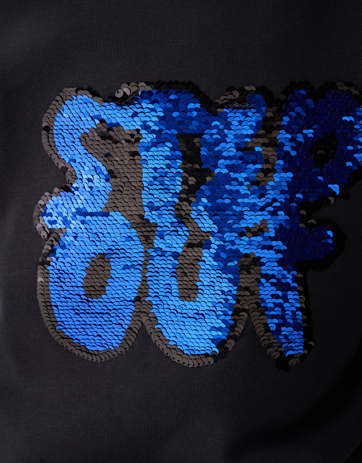 Two Way Sequin Sweater Donkergrijs SHOEBY BOYS