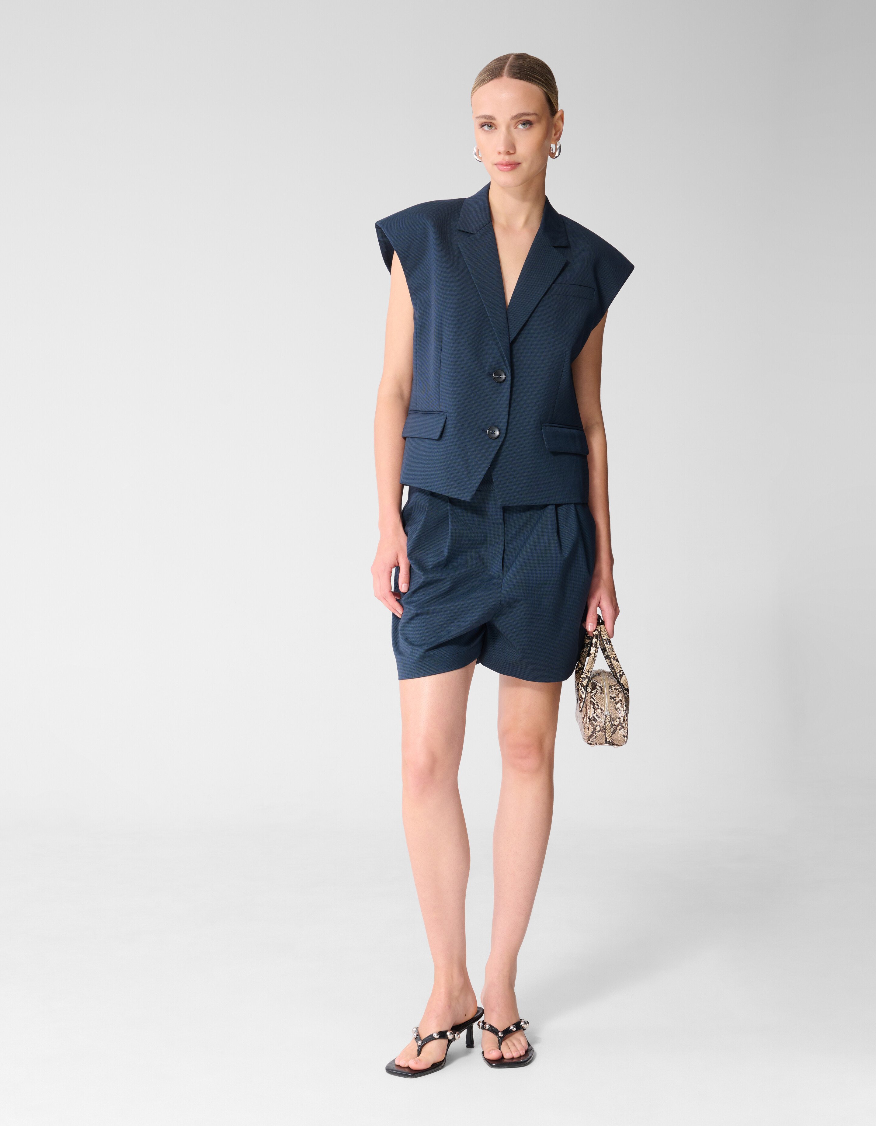 Ruiten Gilet Donkerblauw SHOEBY WOMEN