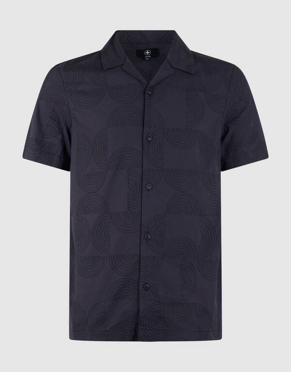 Multiple Embroidery T-shirt Donkergrijs SHOEBY MEN