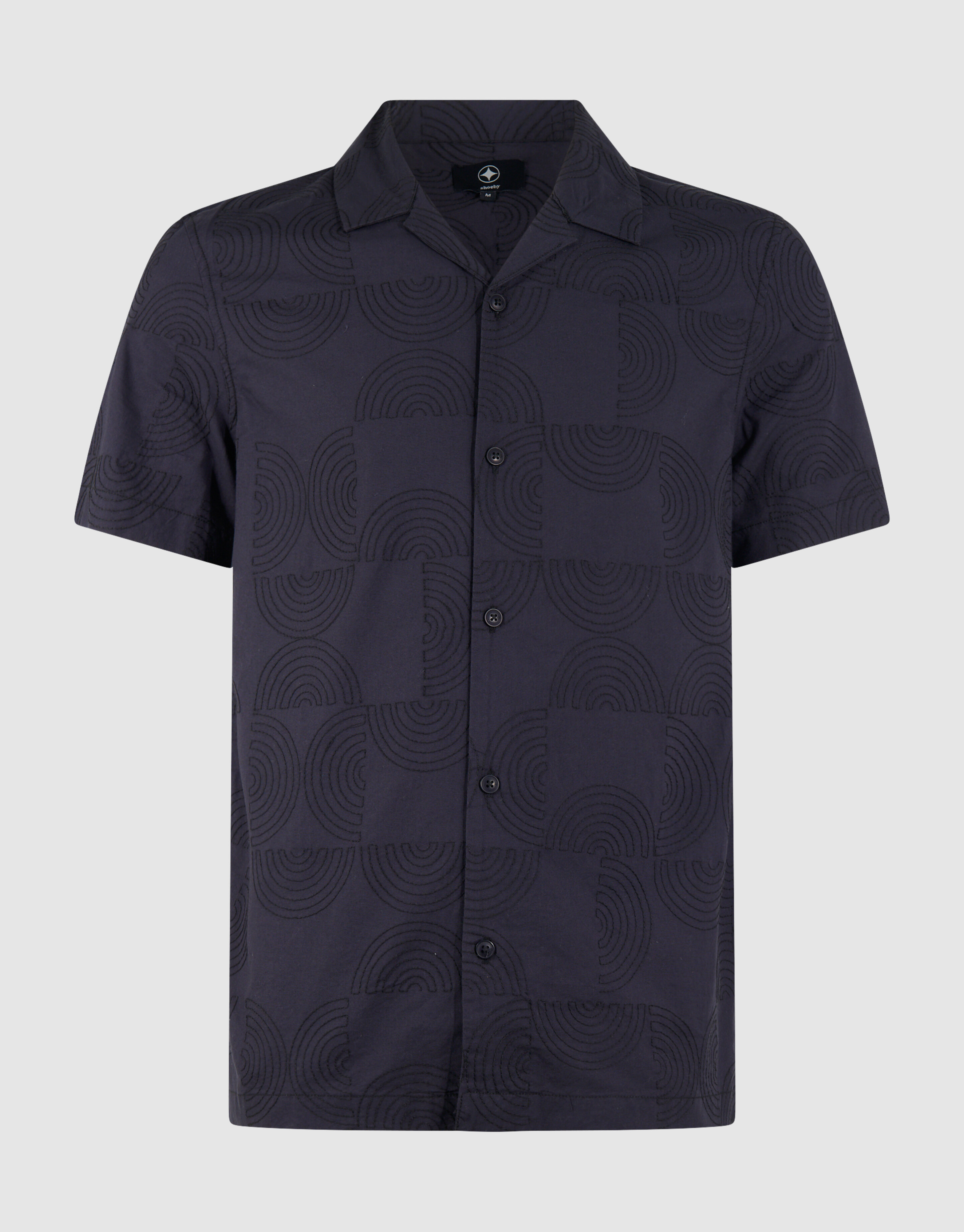 Multiple Embroidery T-shirt Donkergrijs SHOEBY MEN