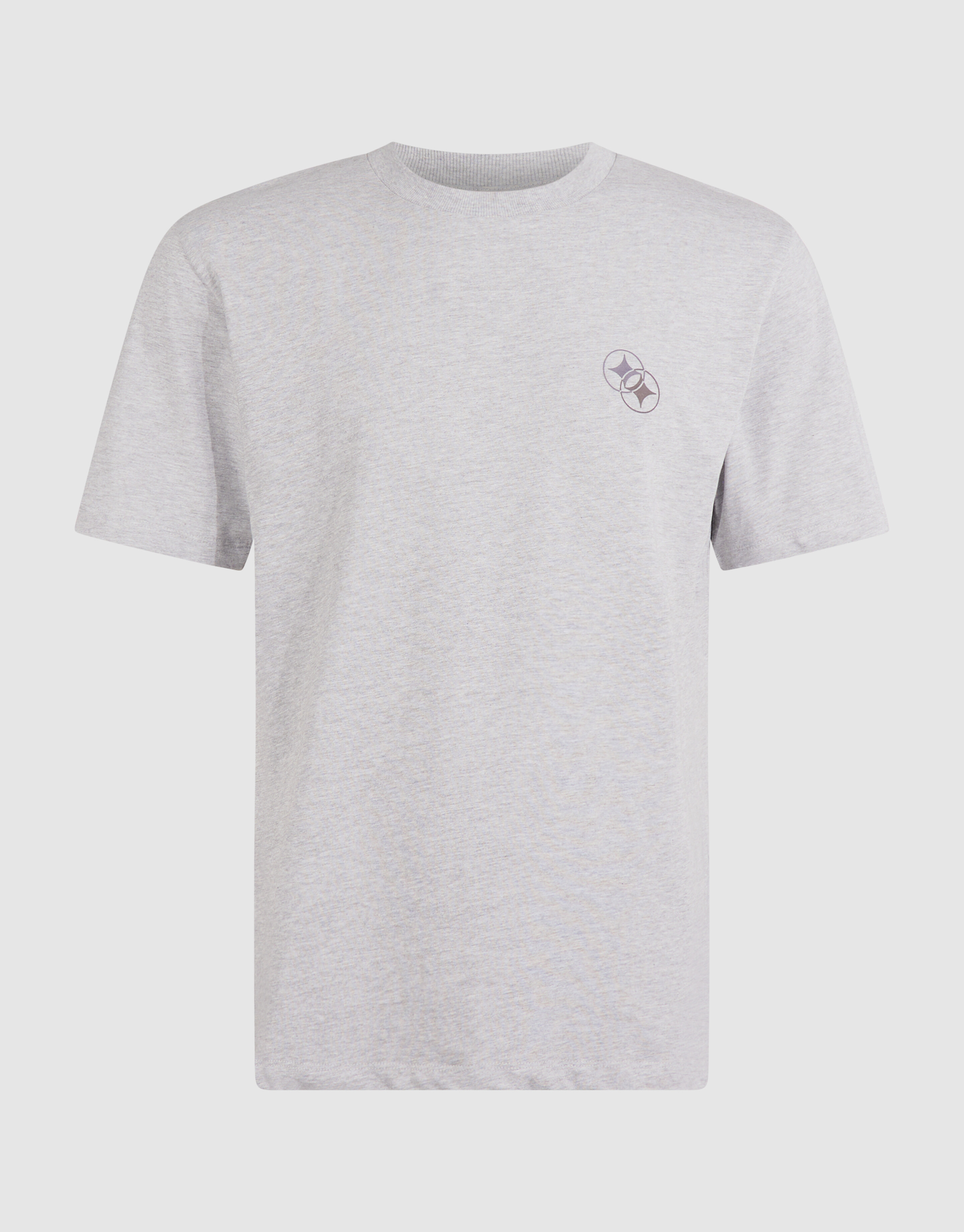 Diagonal T-shirt Lichtgrijs SHOEBY MEN
