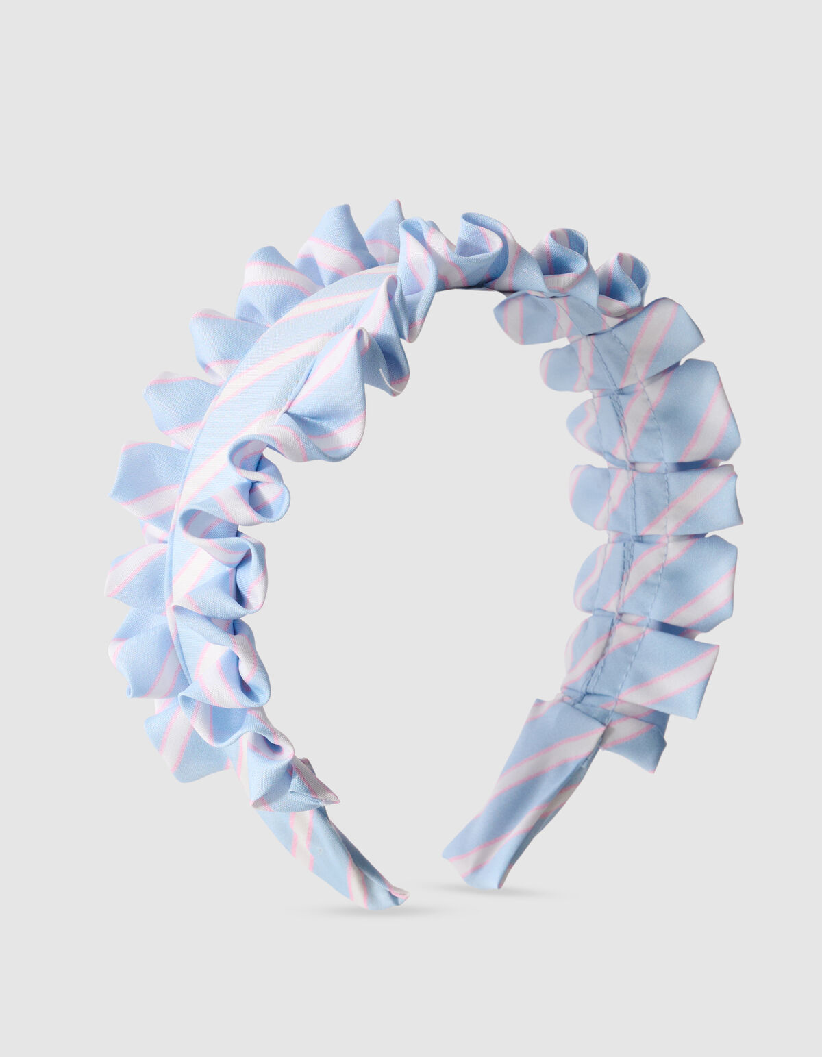Ruffle Stripe Haarband Blauw SHOEBY ACCESSOIRES