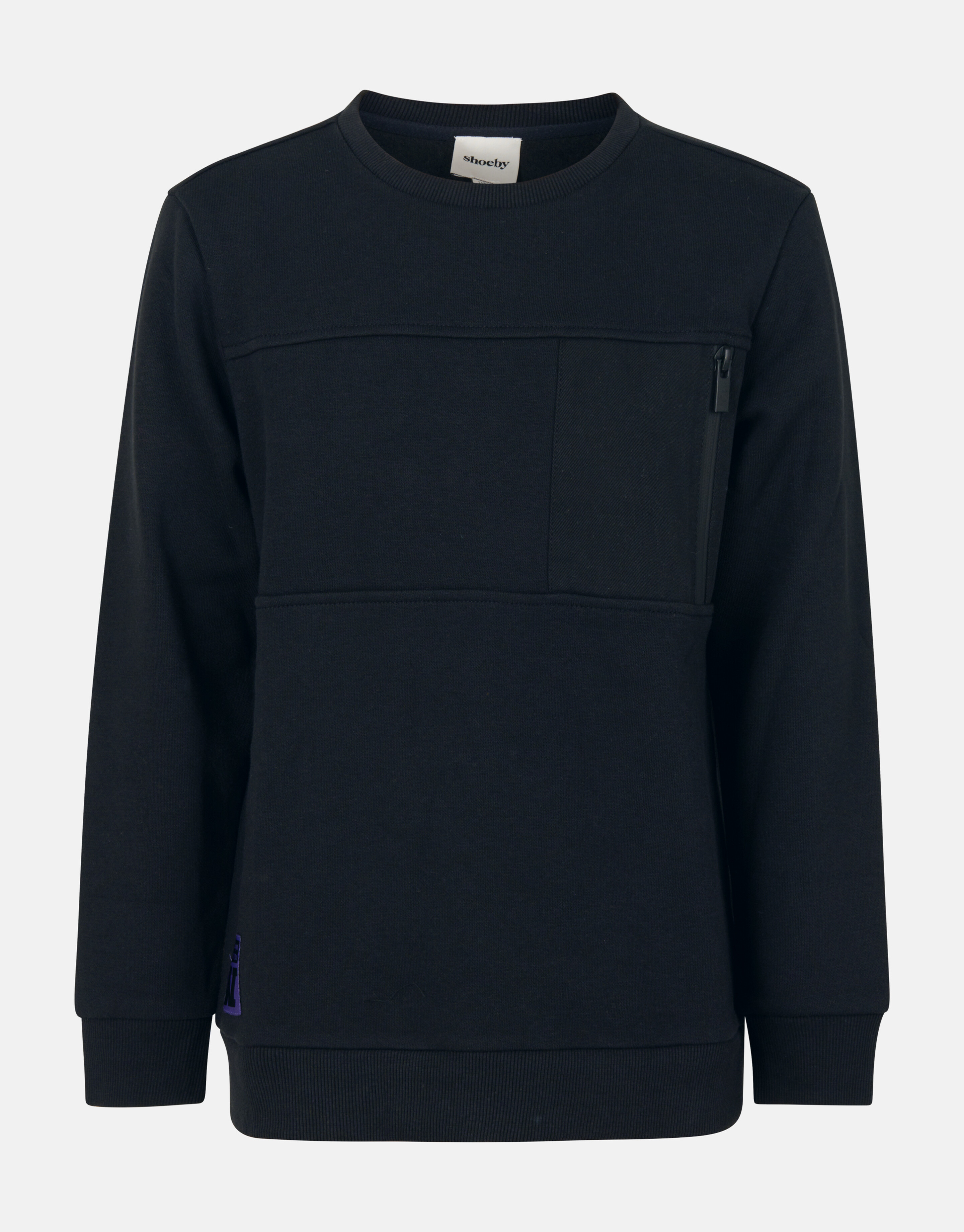 Zipper Sweater Zwart SHOEBY BOYS