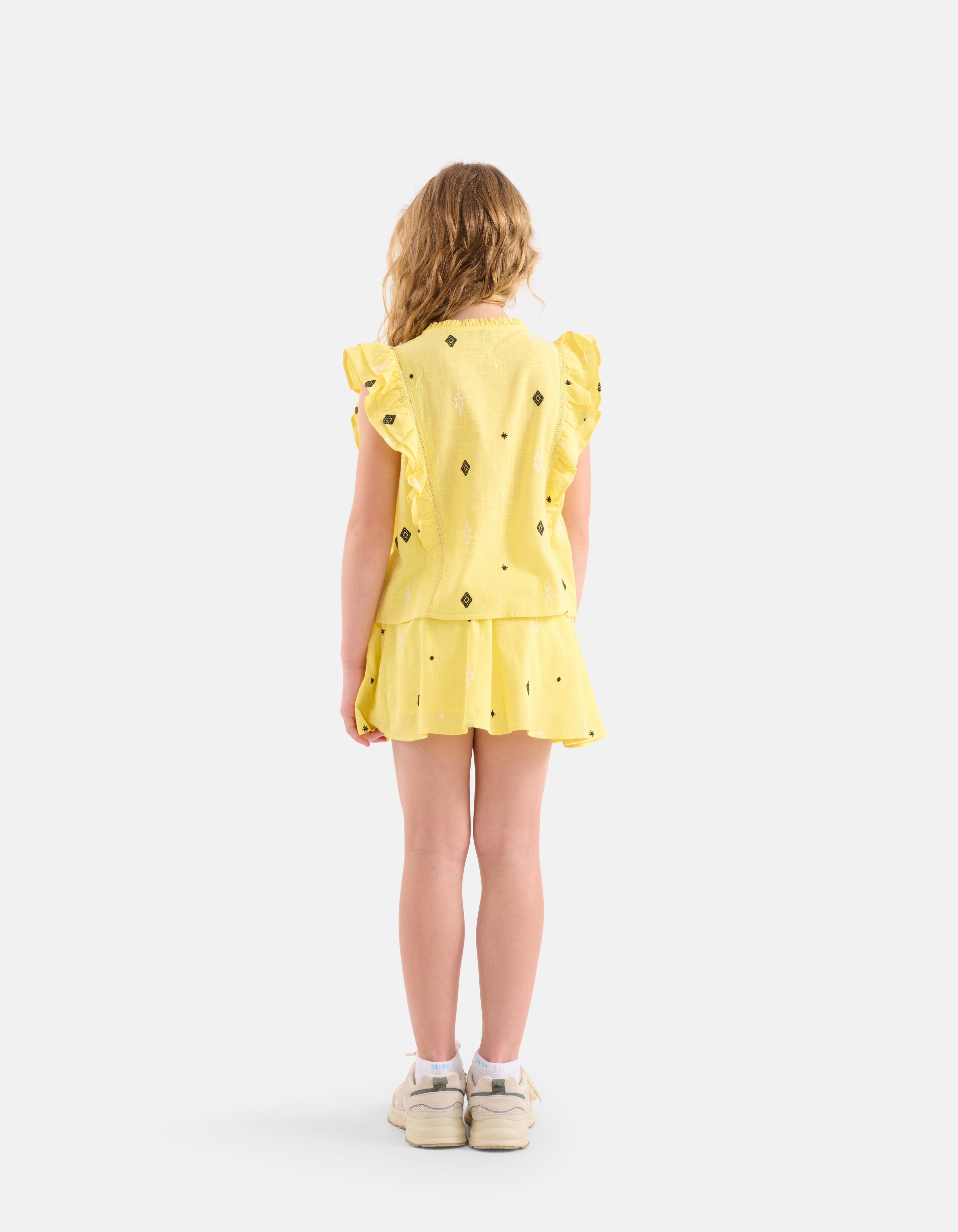 Embroidery Blouse Geel SHOEBY GIRLS