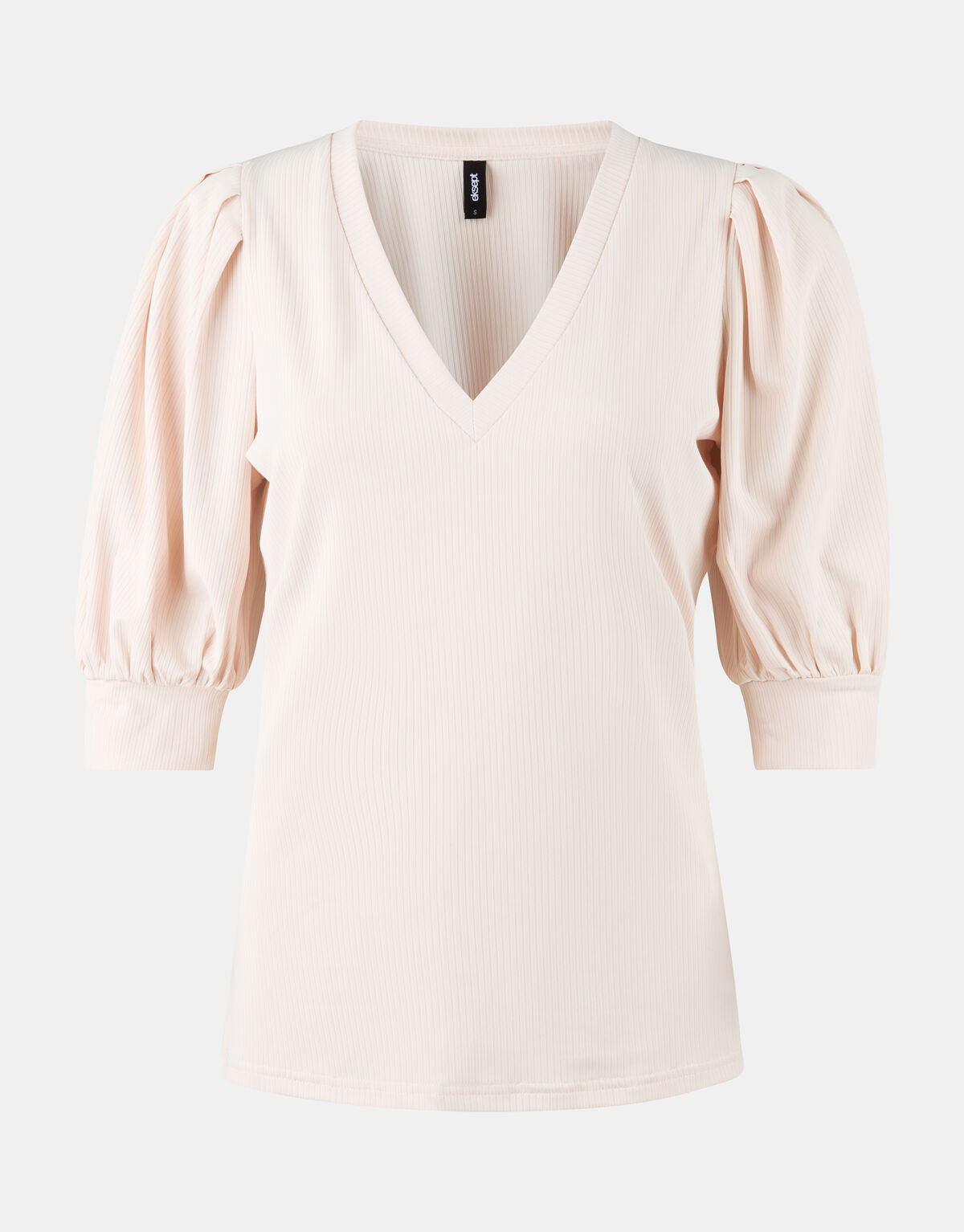 Rib Jersey V Neck T-shirt EKSEPT