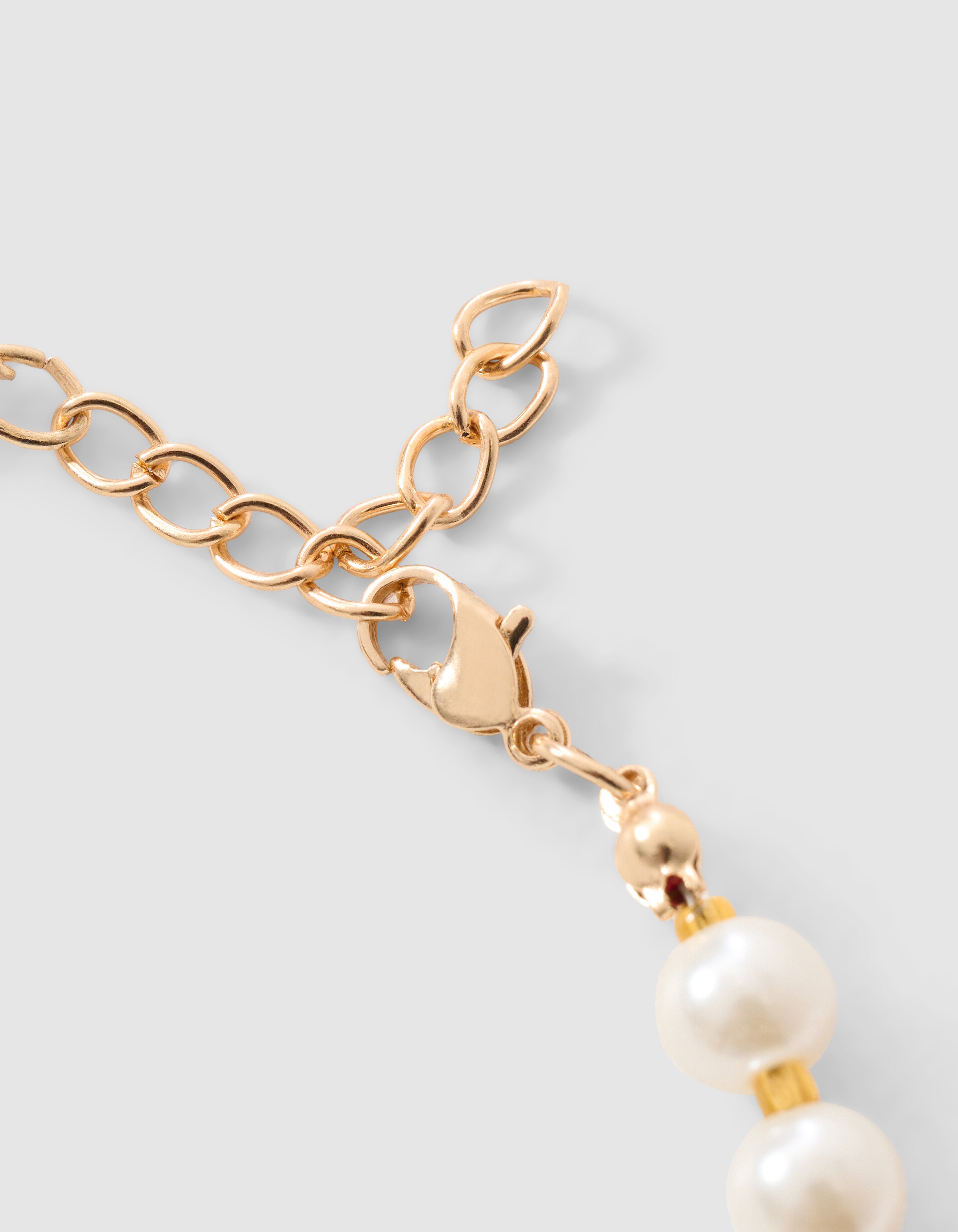 Parel Heart Ketting Goud SHOEBY ACCESSOIRES