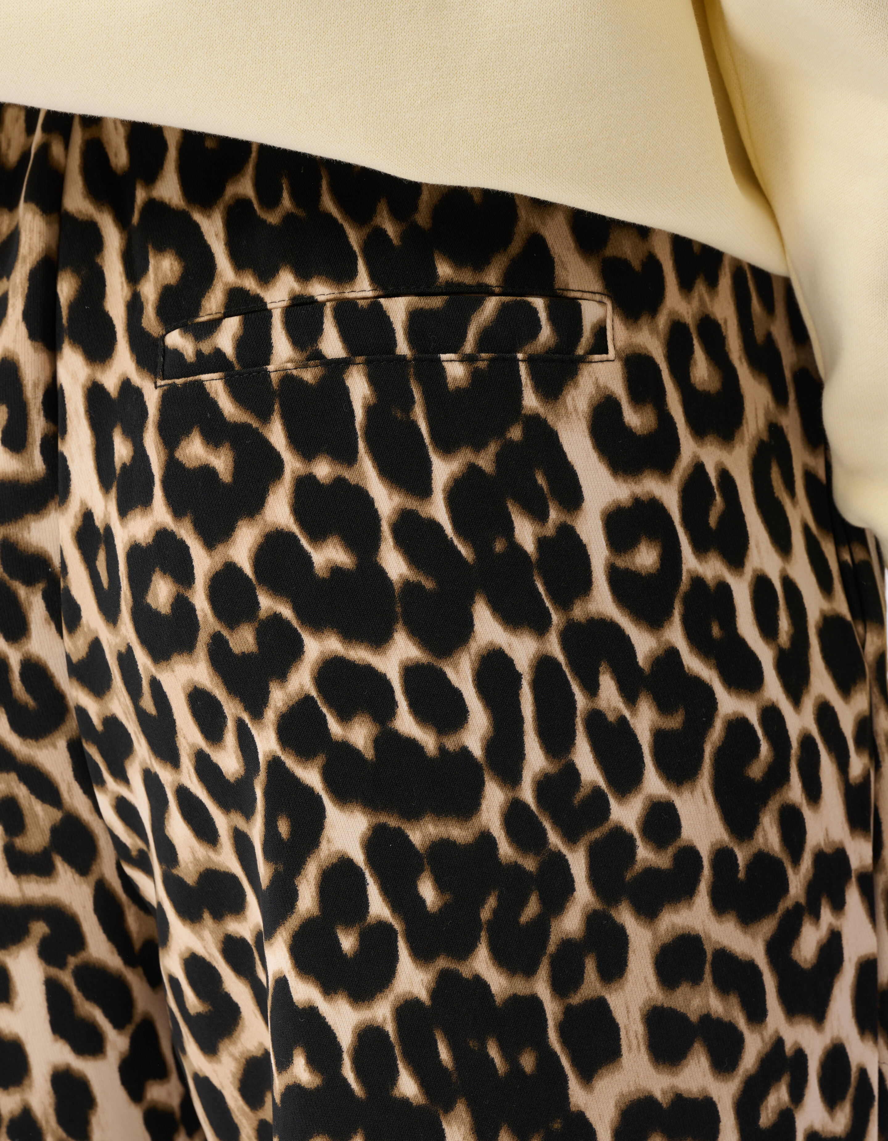 Leopard Sporty Wide Leg Broek Bruin SHOEBY WOMEN
