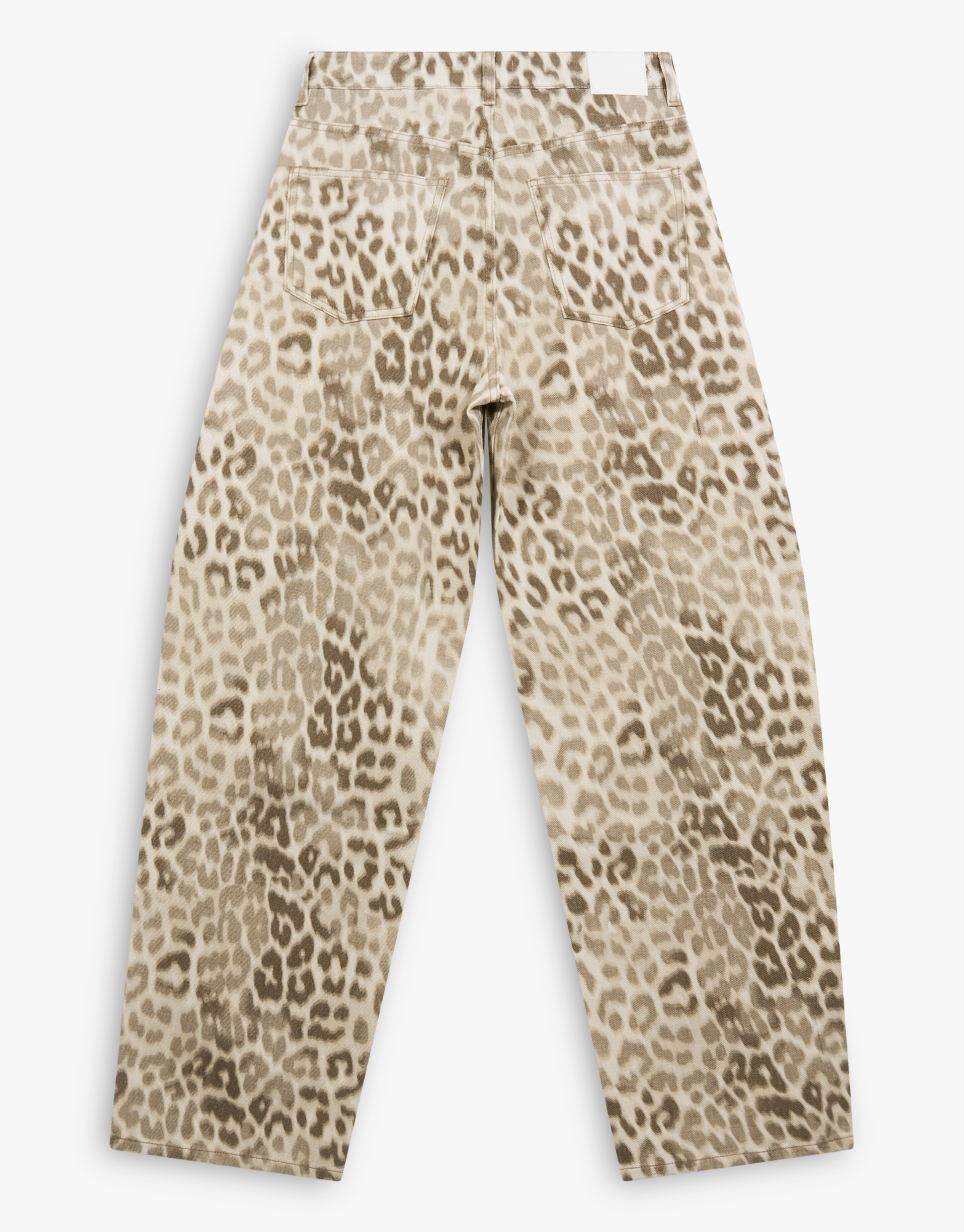 Leopard Baggy Fit Jeans Lichtbruin SHOEBY WOMEN