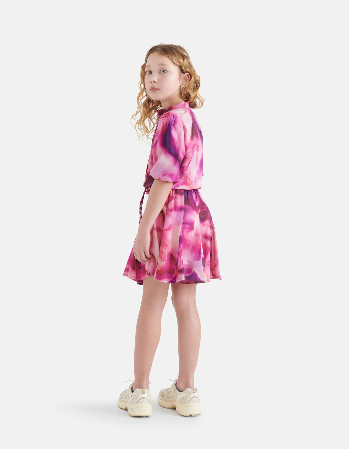 Tie Dye Print Jurk Roze SHOEBY GIRLS