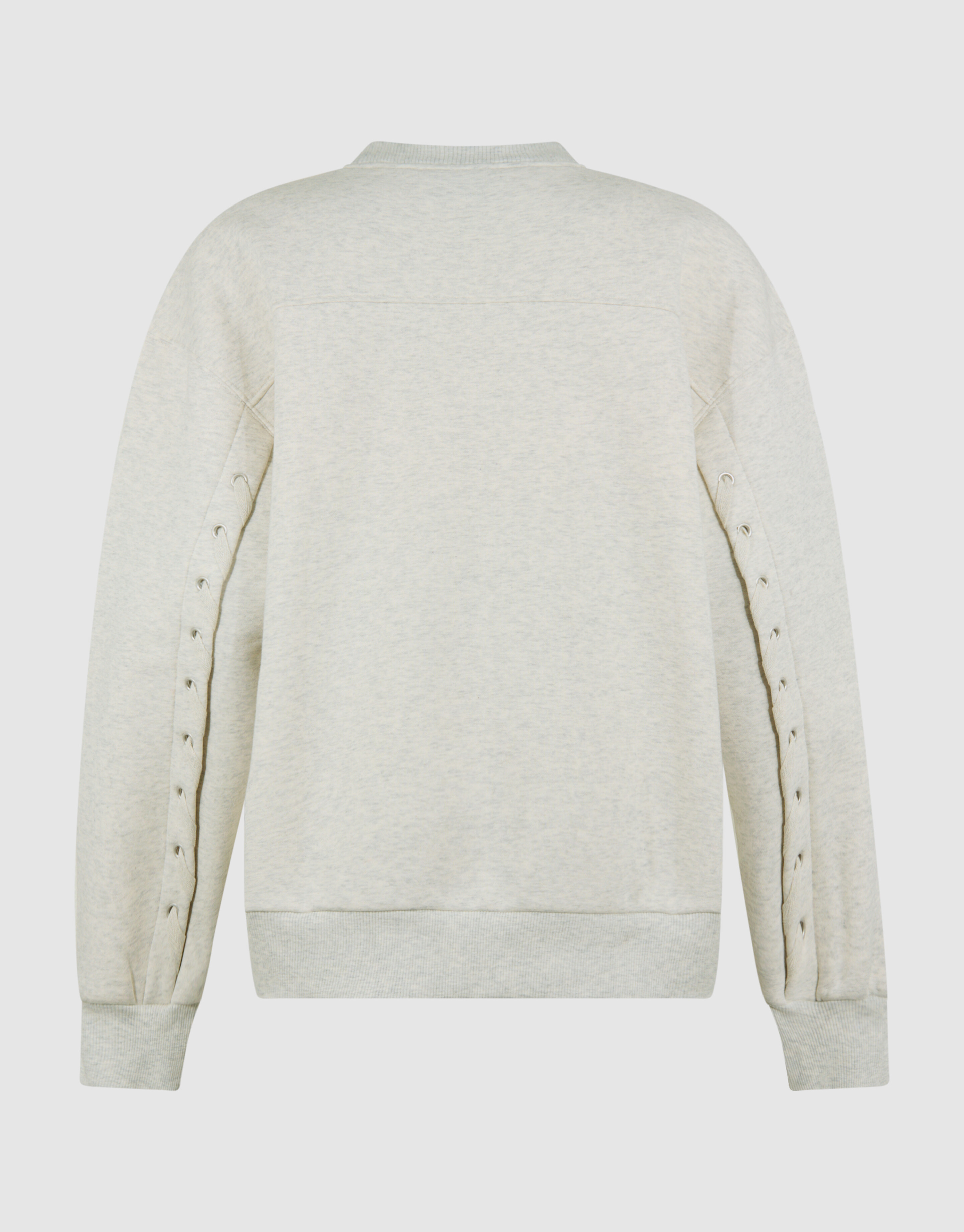 Lace Up Sweater Lichtgrijs SHOEBY WOMEN