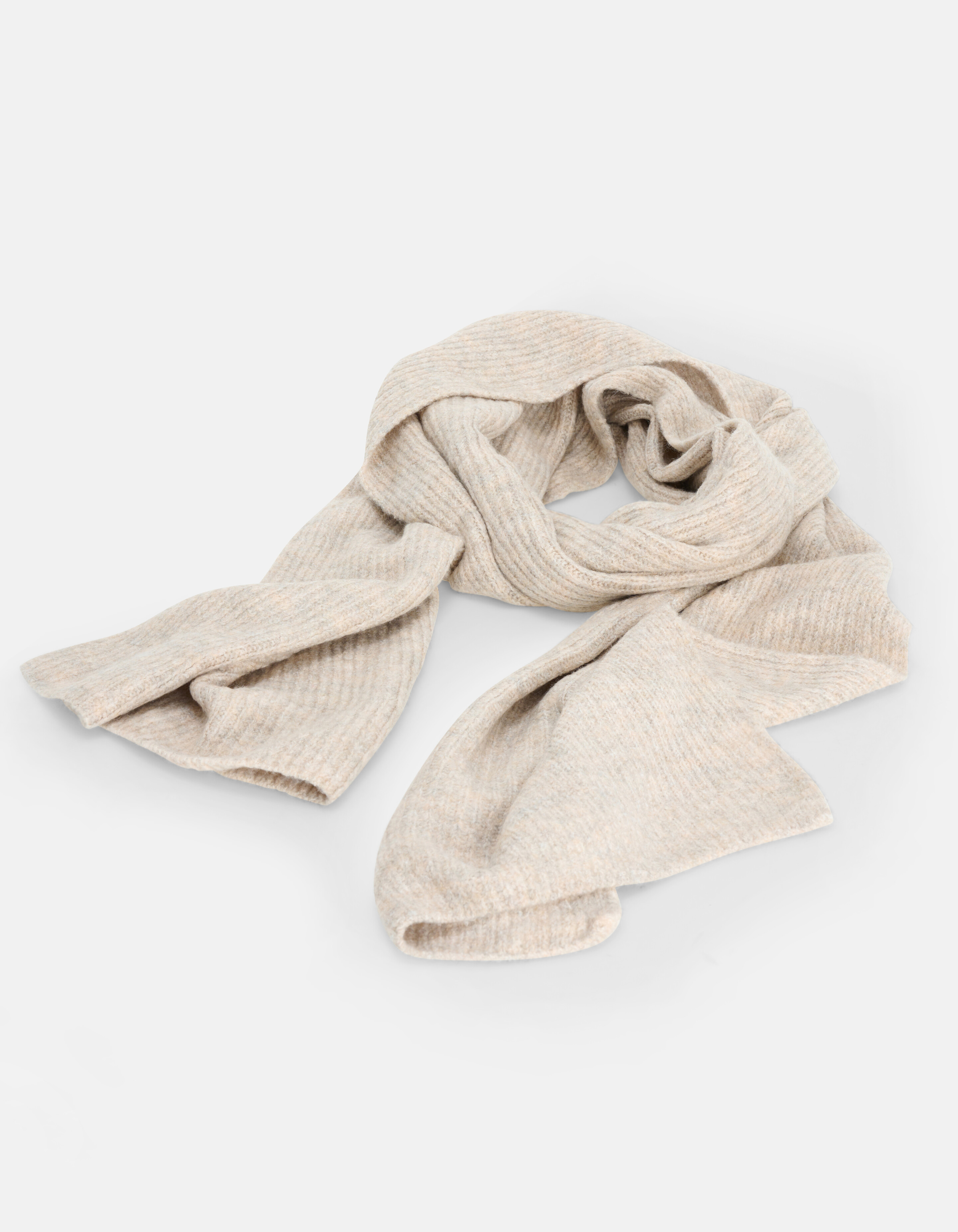 Gebreide Sjaal Beige SHOEBY ACCESSOIRES