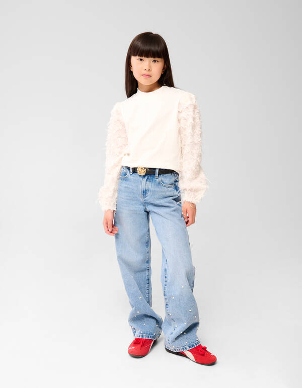 Ster Top Gebroken Wit SHOEBY GIRLS