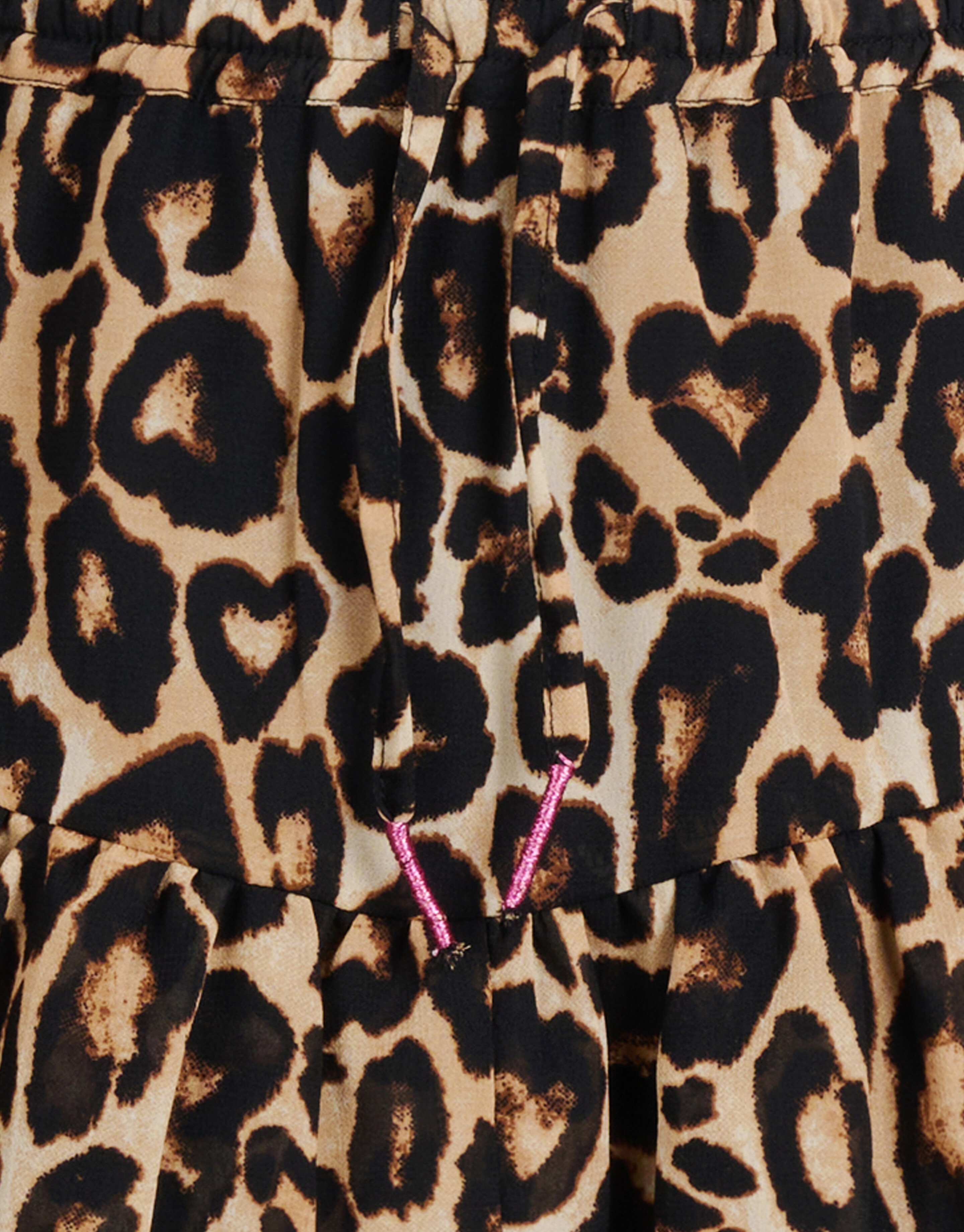 Leopard Print Rok Bruin SHOEBY GIRLS
