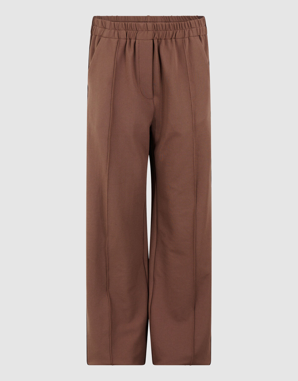 Fancy Tape Wide Leg Broek Bruin SHOEBY GIRLS