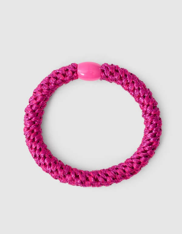Lurex Haarelastiek Roze SHOEBY ACCESSOIRES