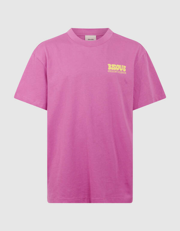 Bisous Artwork T-shirt Paars SHOEBY GIRLS