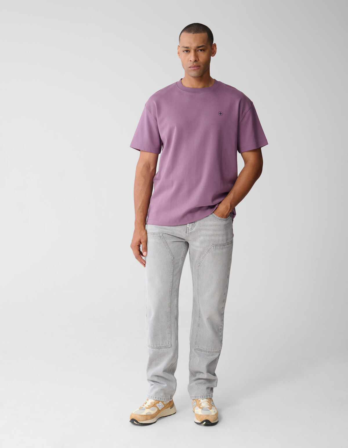Spark Artwork T-shirt Paars SHOEBY MEN