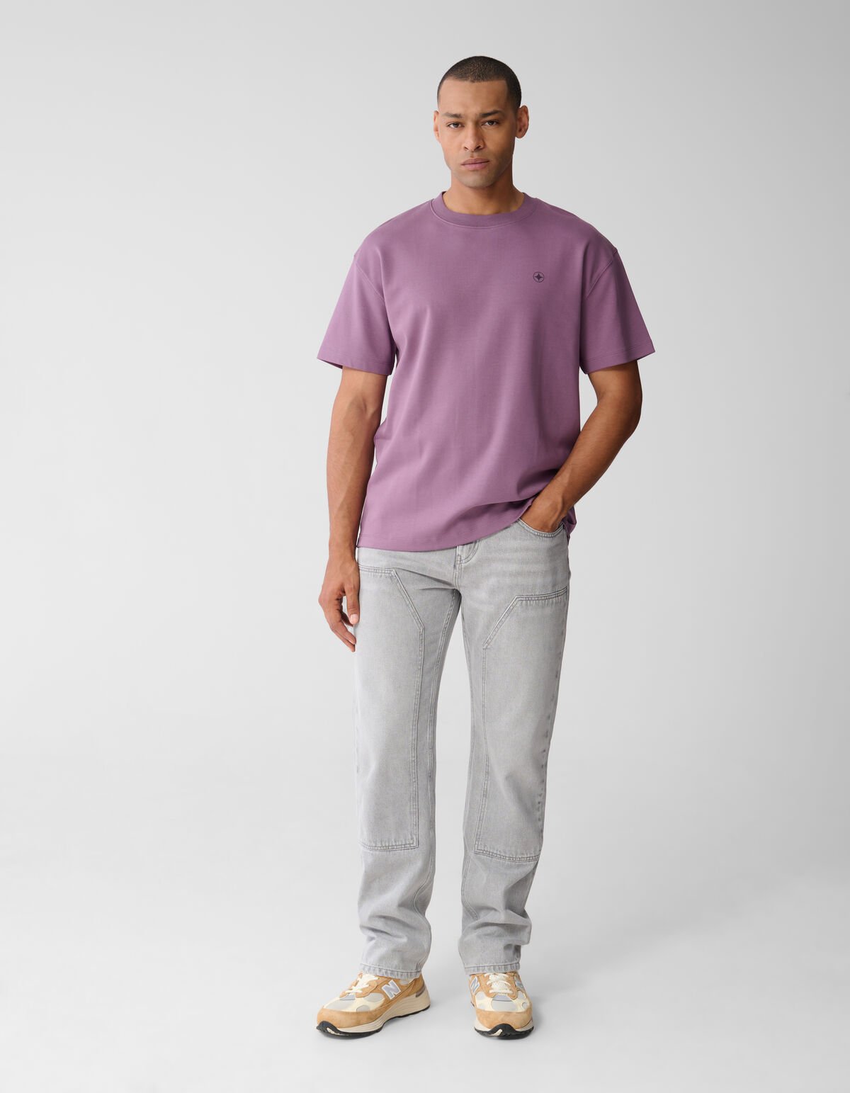 Spark Artwork T-shirt Paars SHOEBY MEN