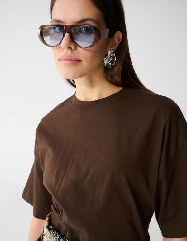 Knot T-shirt Bruin SHOEBY WOMEN