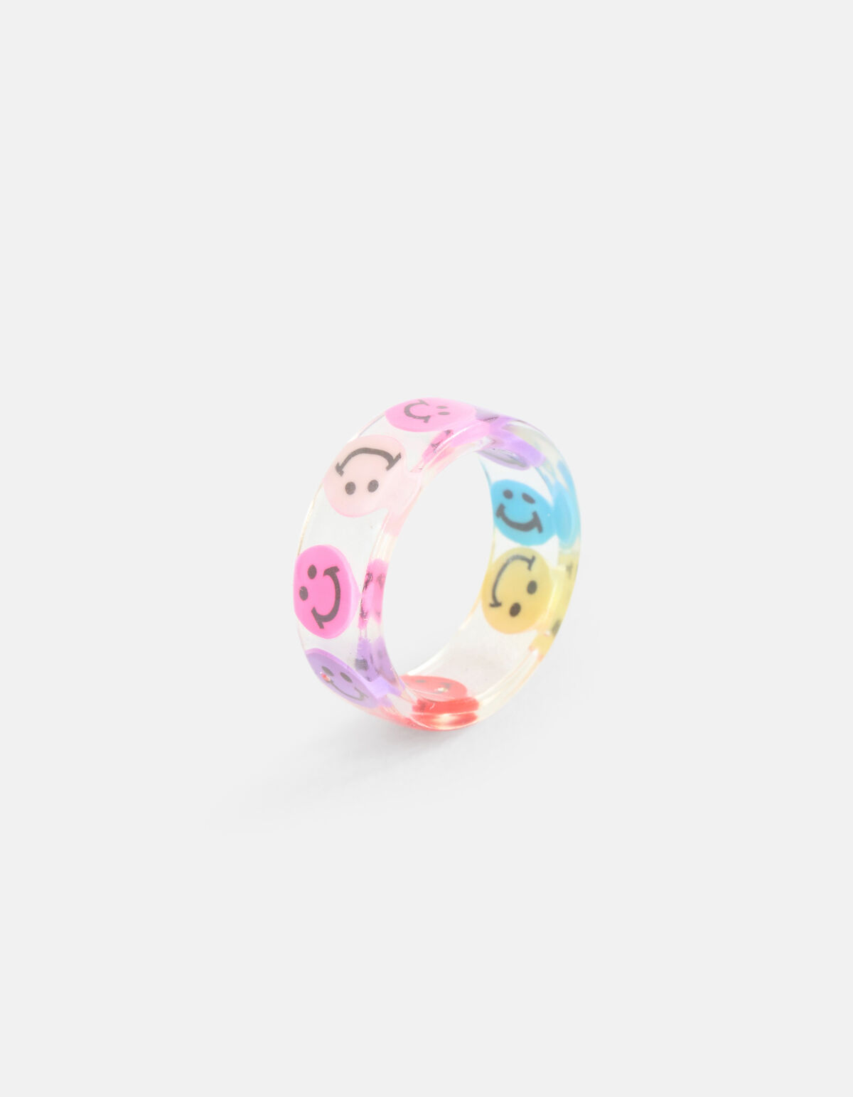 Smiley Ring Roze SHOEBY ACCESSOIRES