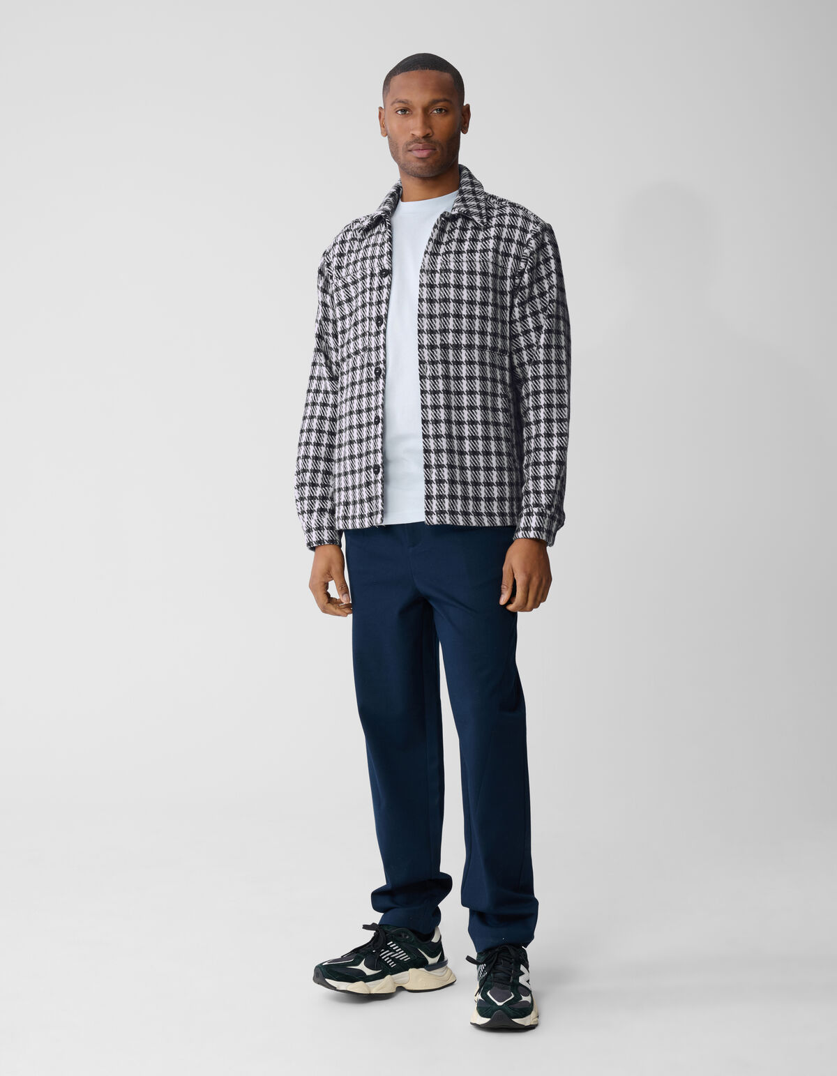 Ruiten Overshirt Blauw/Grijs SHOEBY MEN